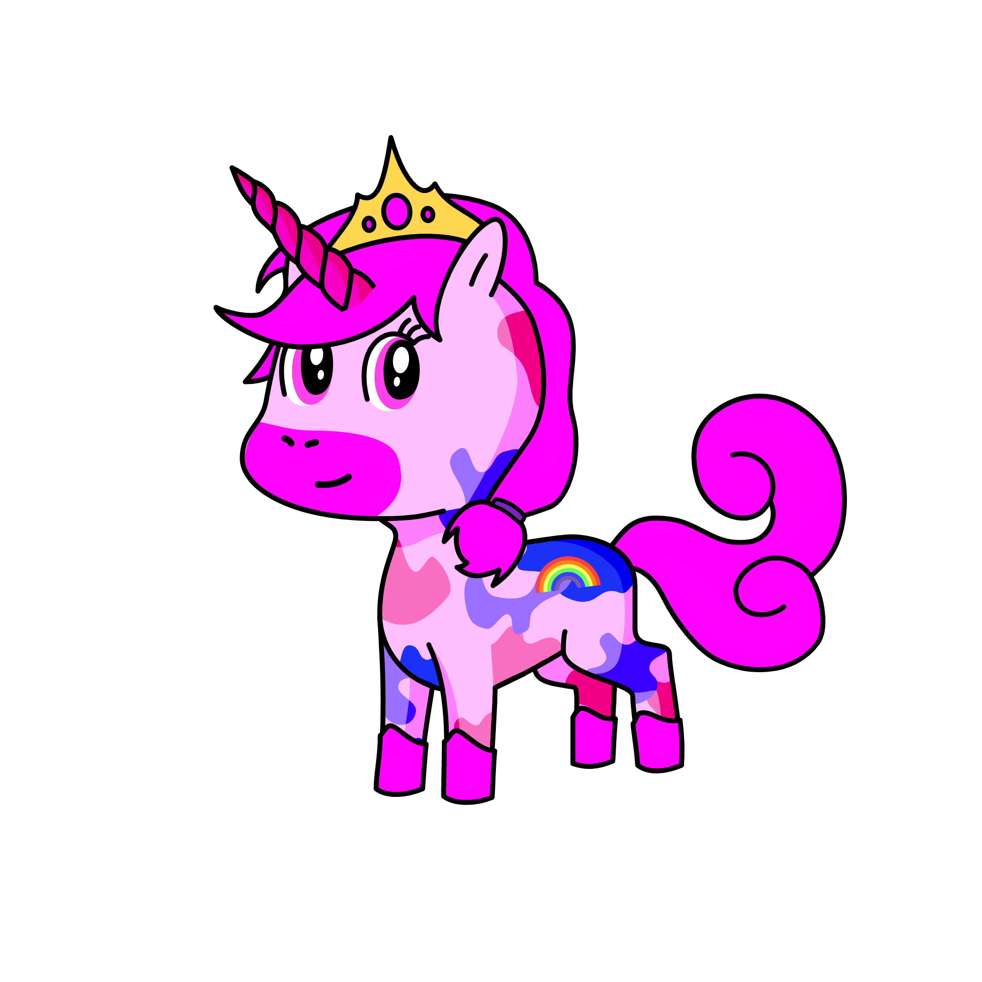 Pinky Princess, the unicorn