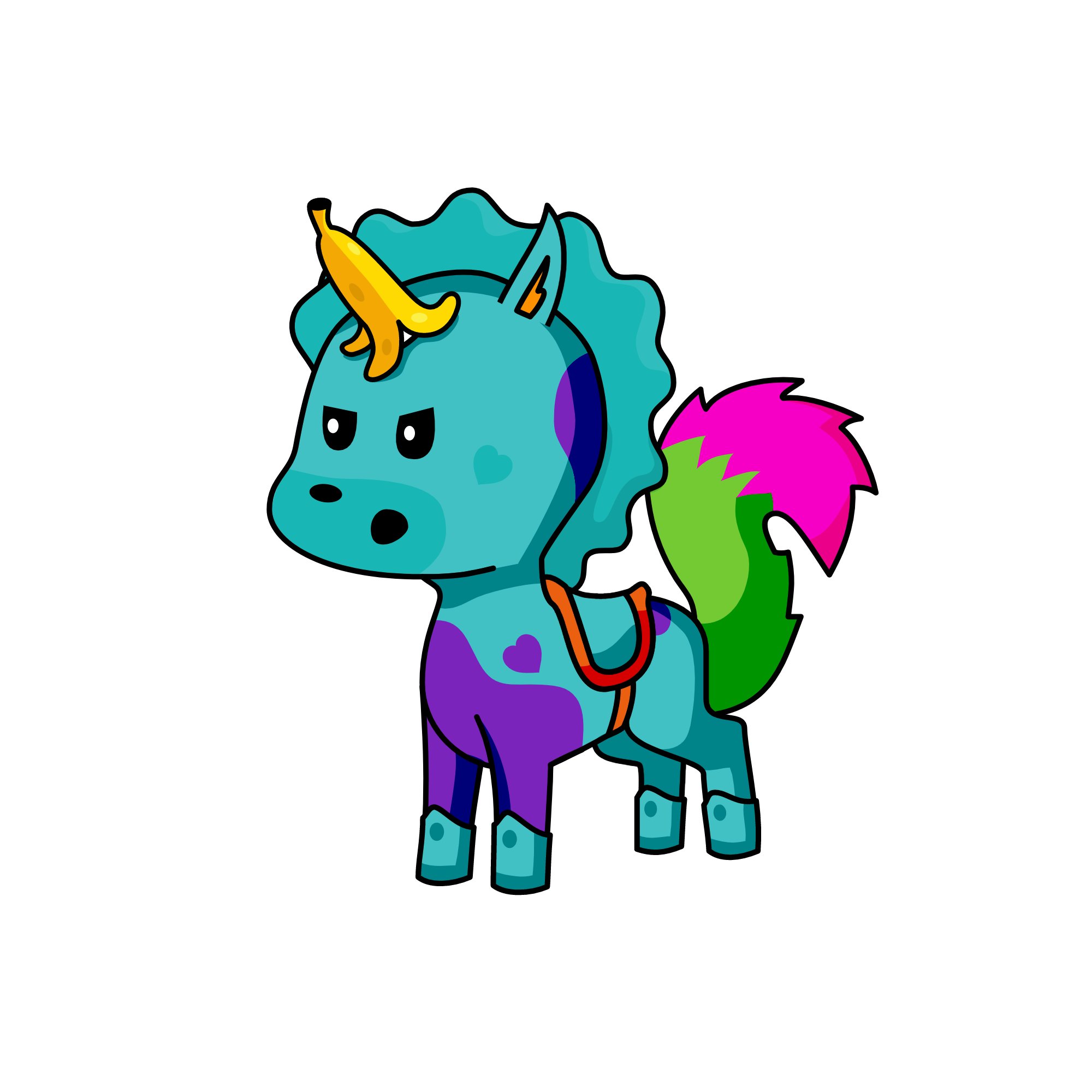 E, the unicorn
