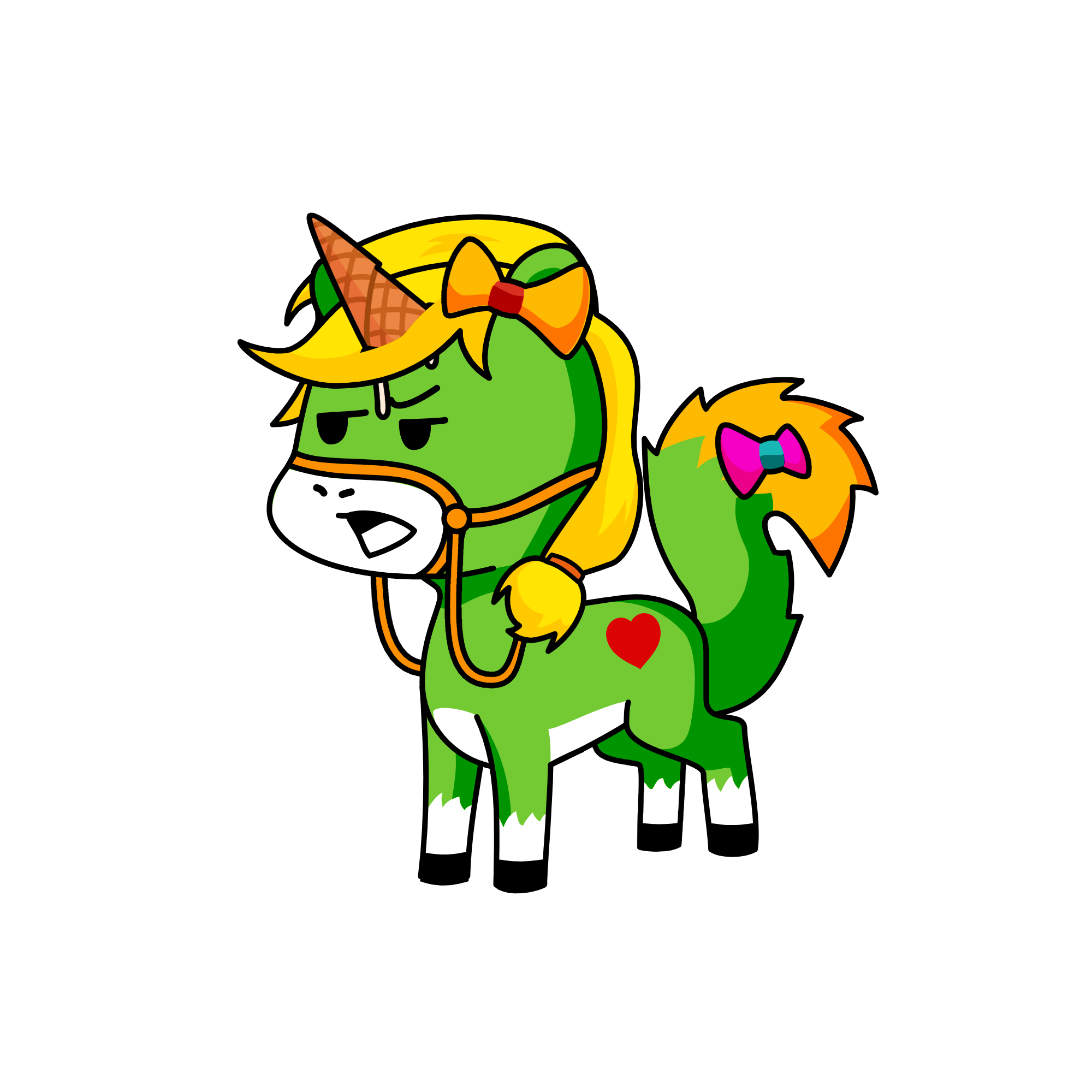 d, the unicorn