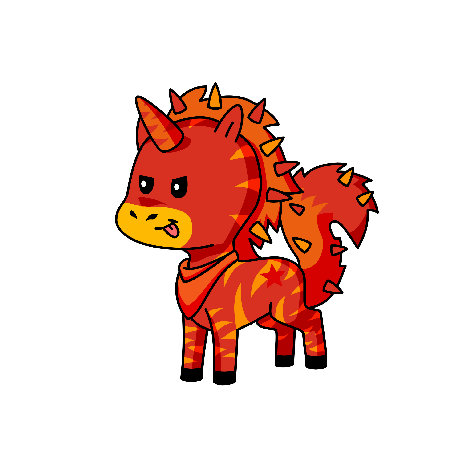 Flame, the unicorn