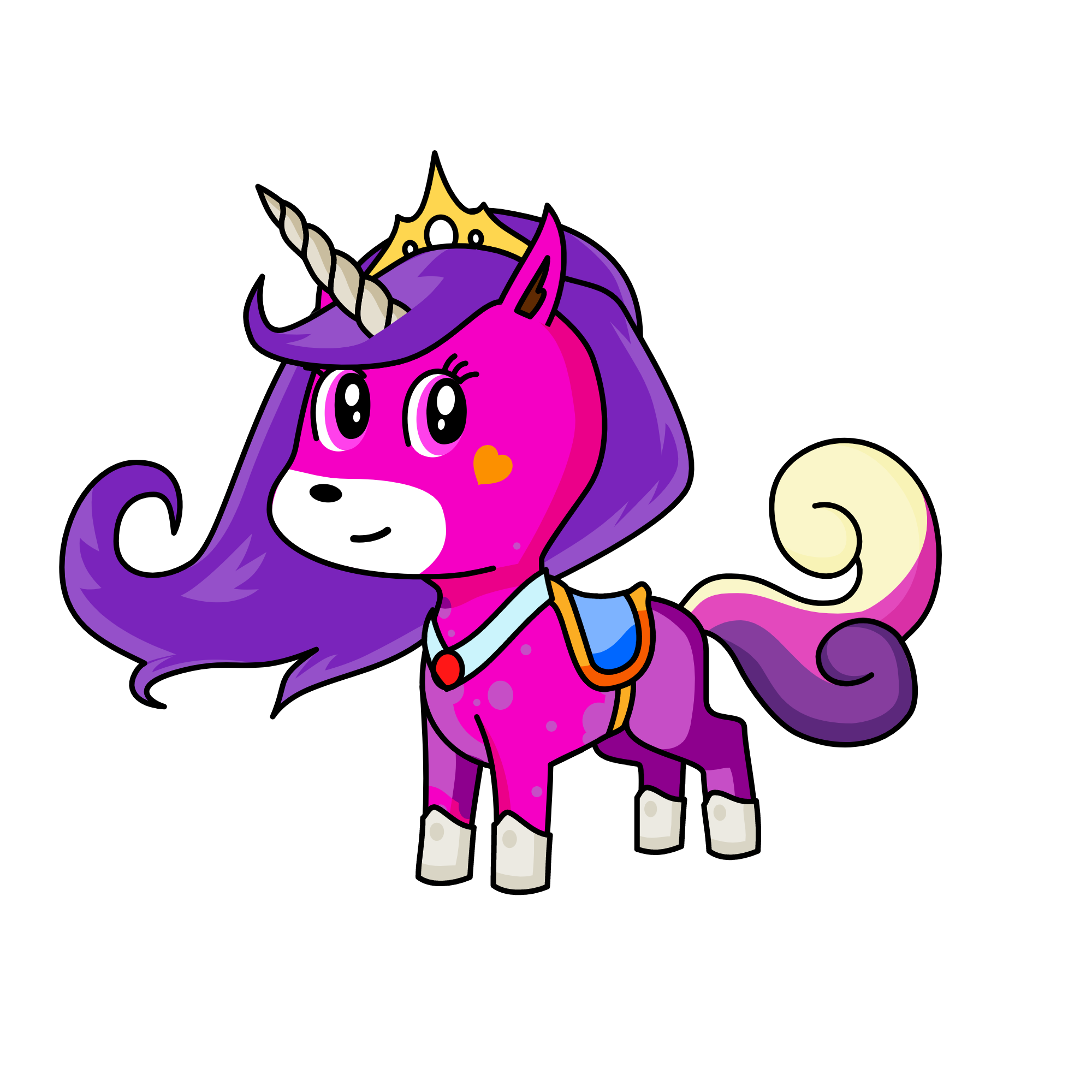 pinky pur, the unicorn
