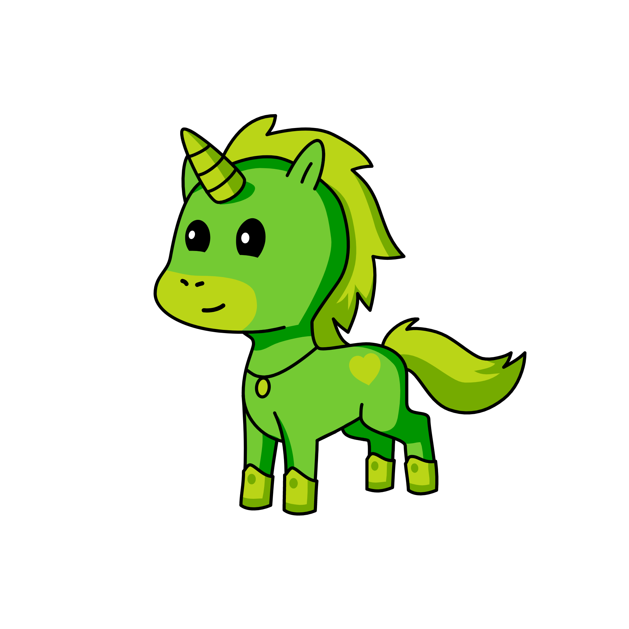 Emerald, the unicorn