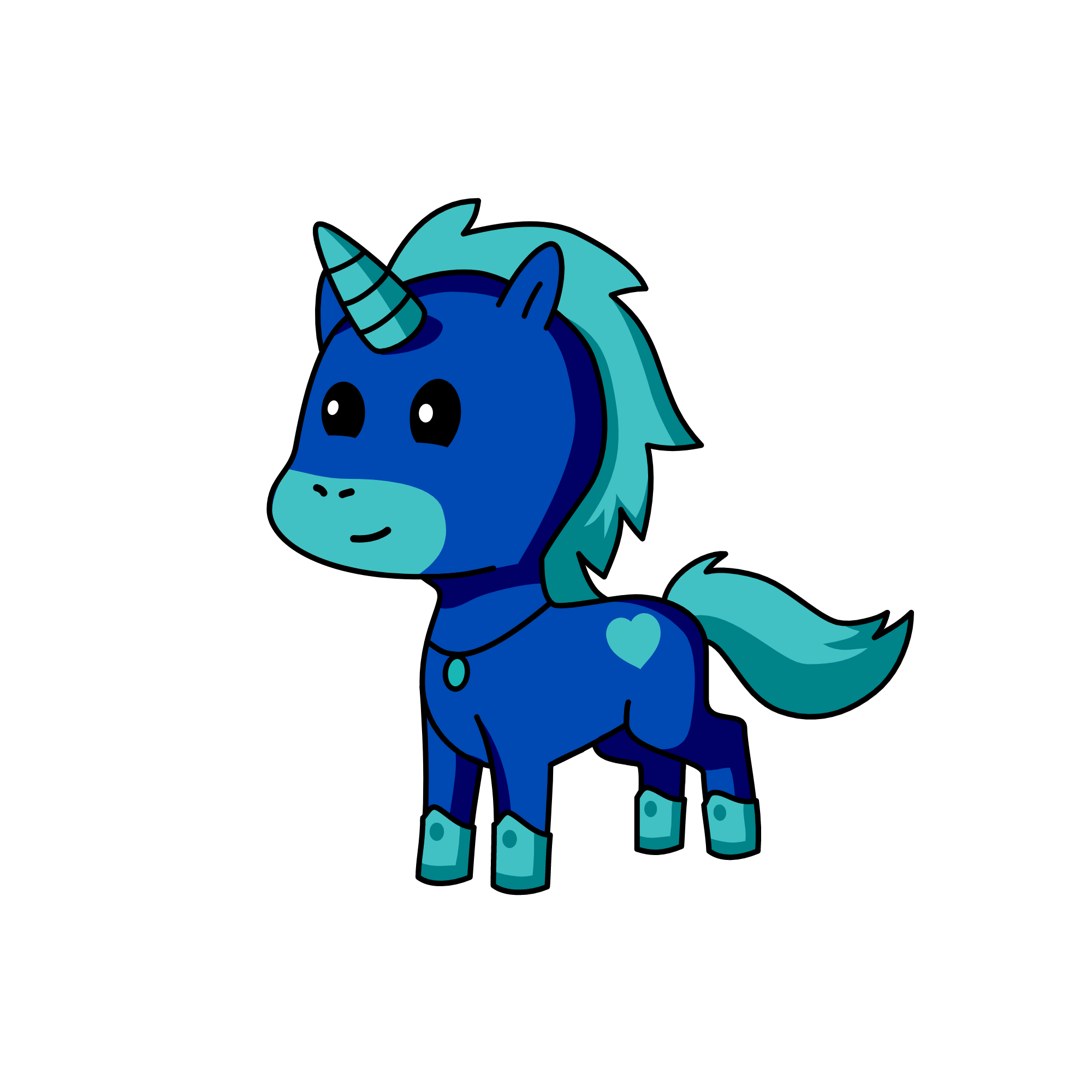 Sapphire, the unicorn