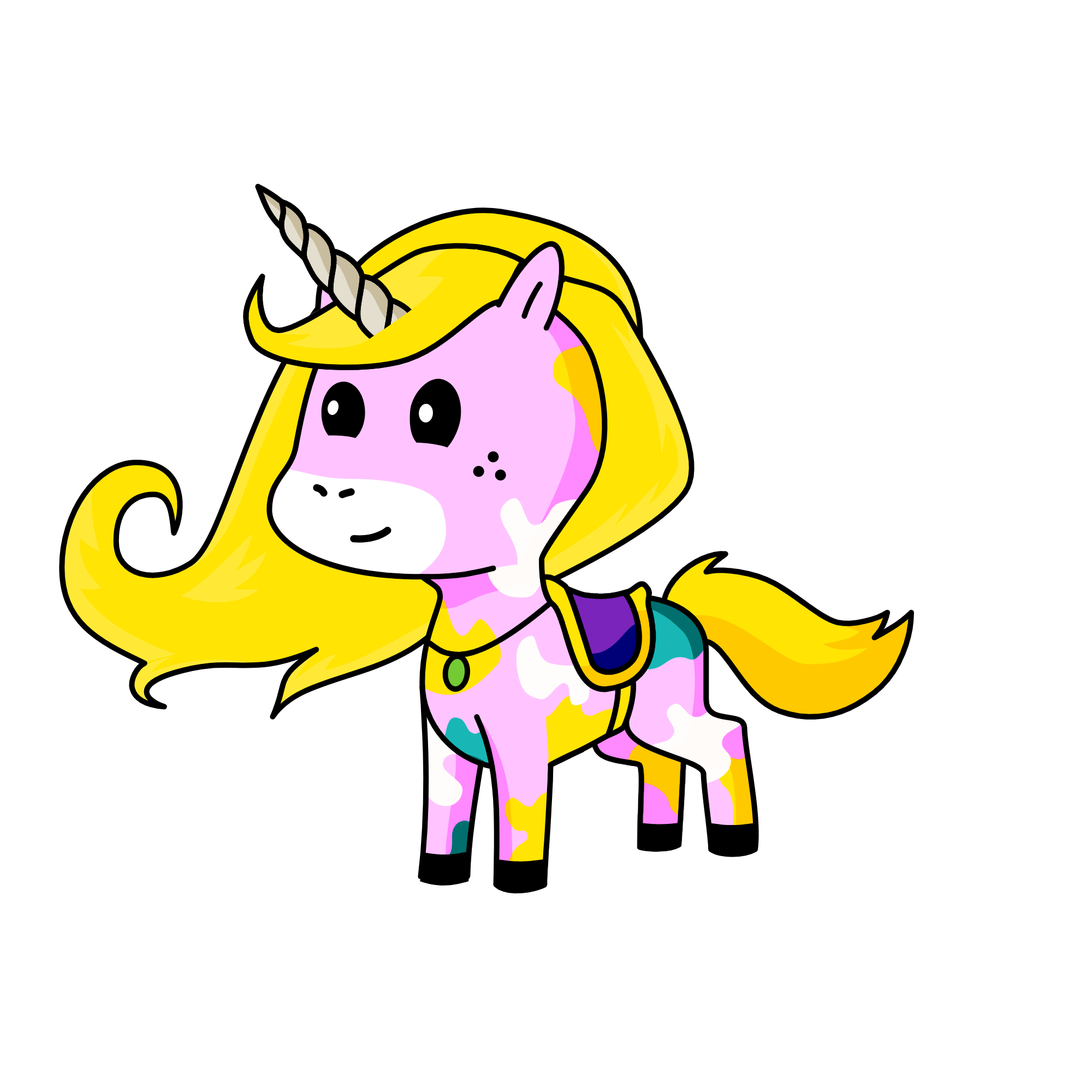 Cute, the unicorn