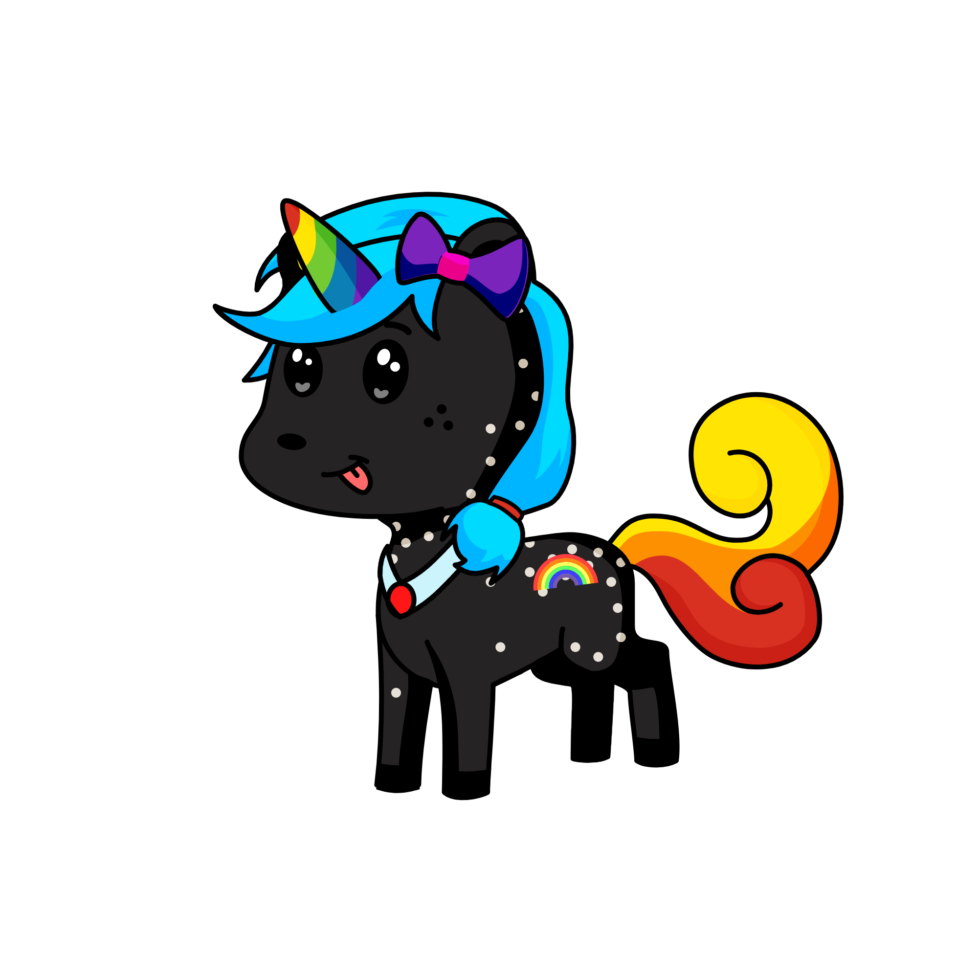 Rain-bow 🌈, the unicorn