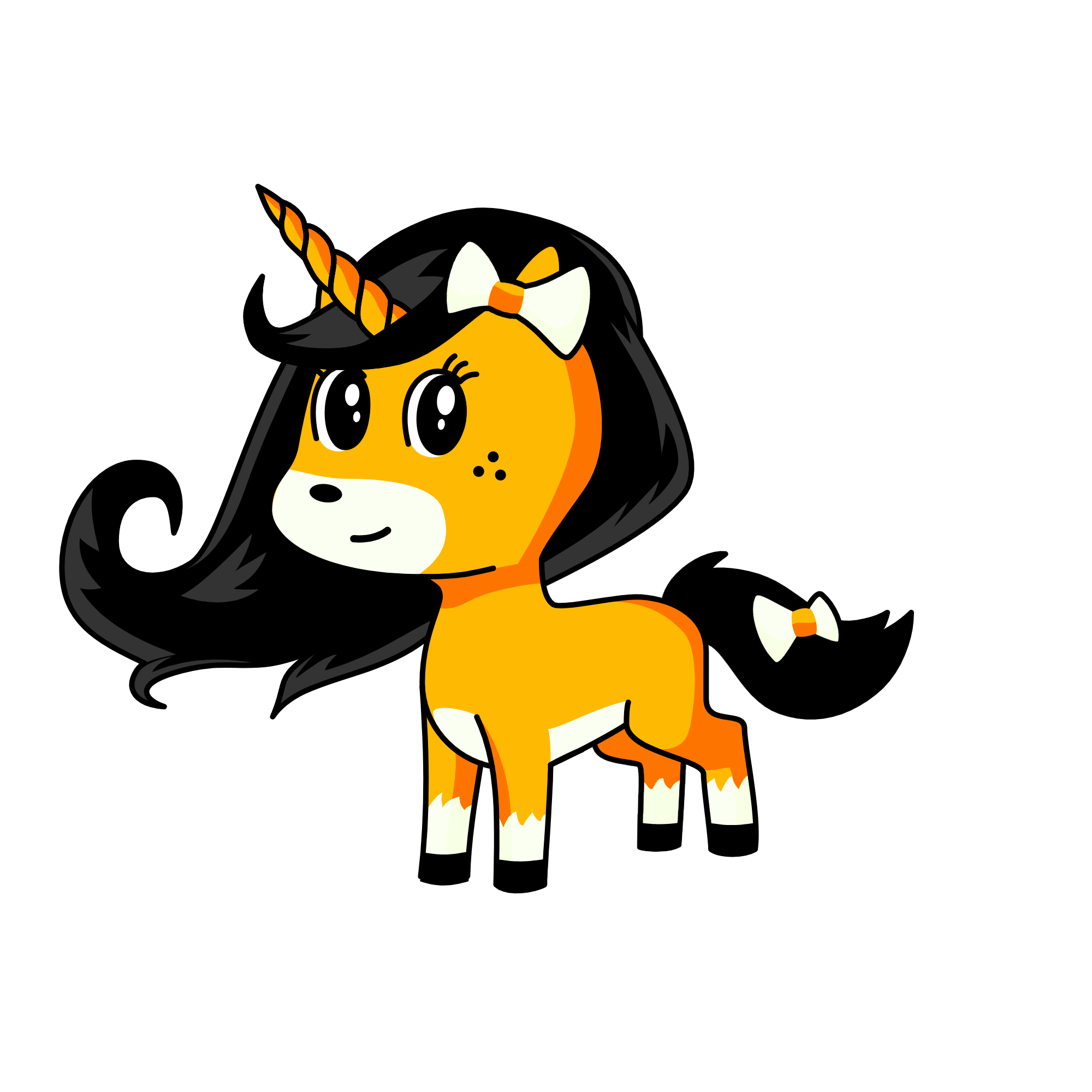 Foxette, the unicorn