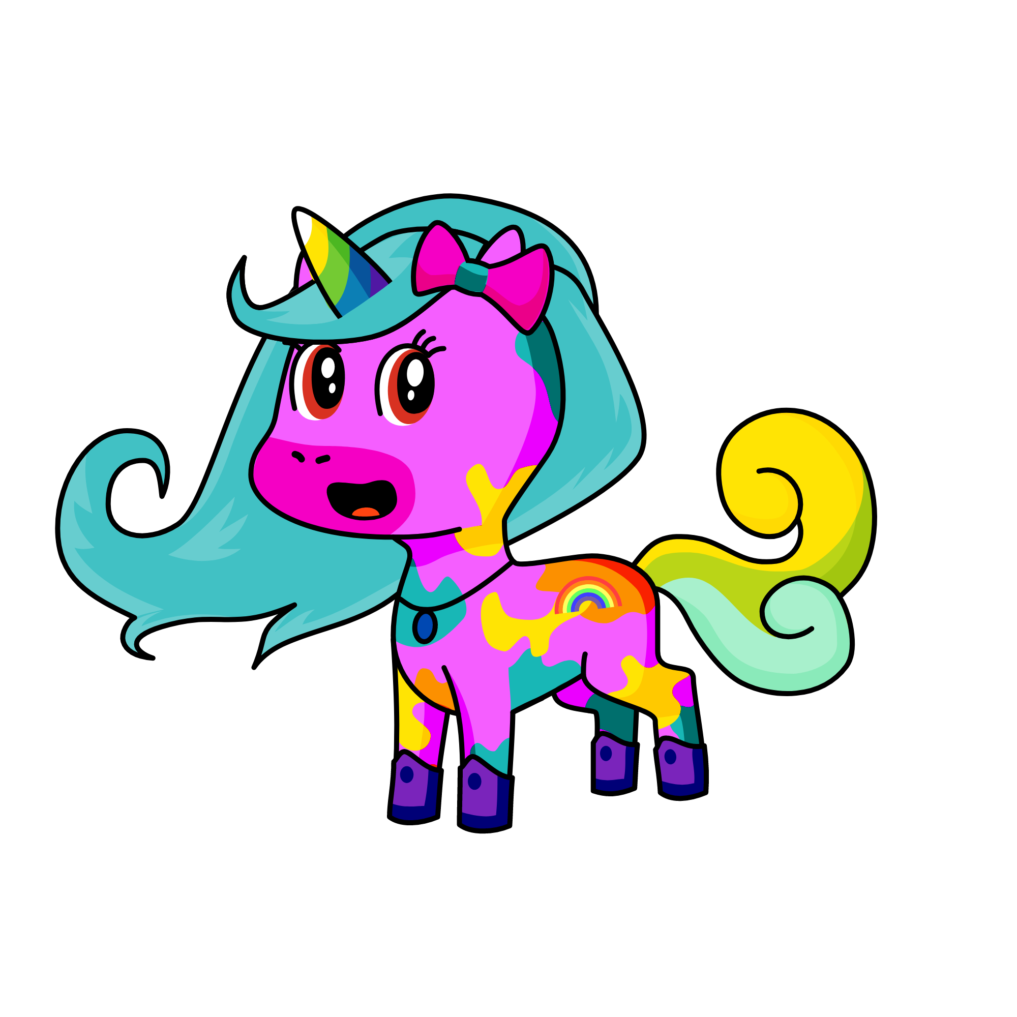 RAINBEEš, the unicorn