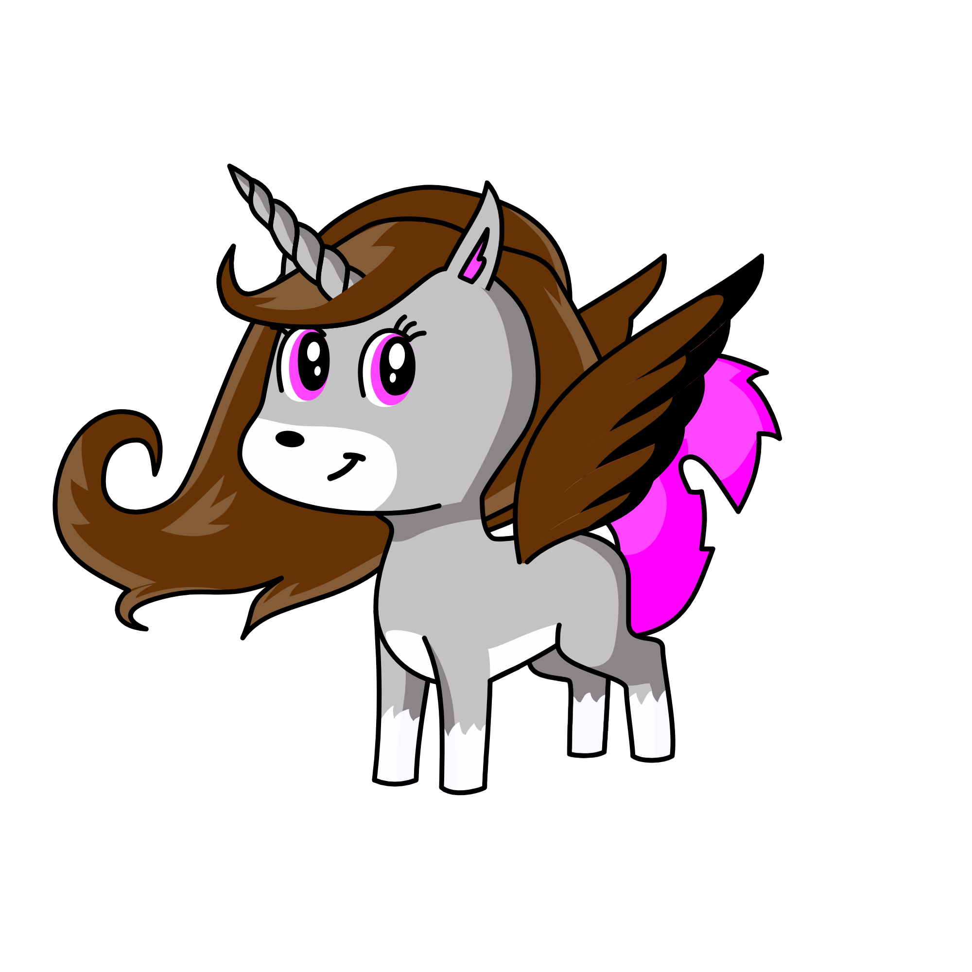 Lanky Rosey Tea, the unicorn