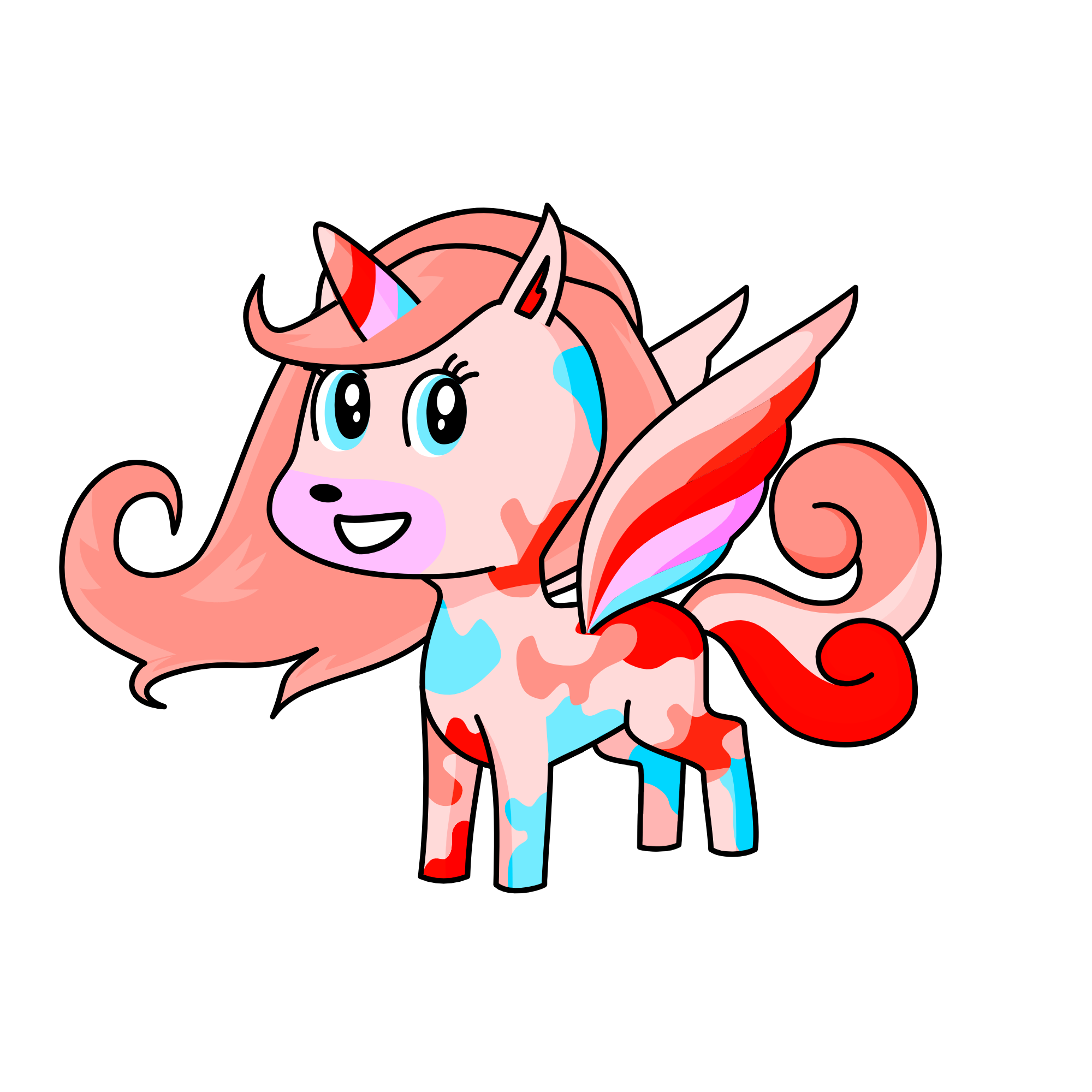 Cream, the unicorn