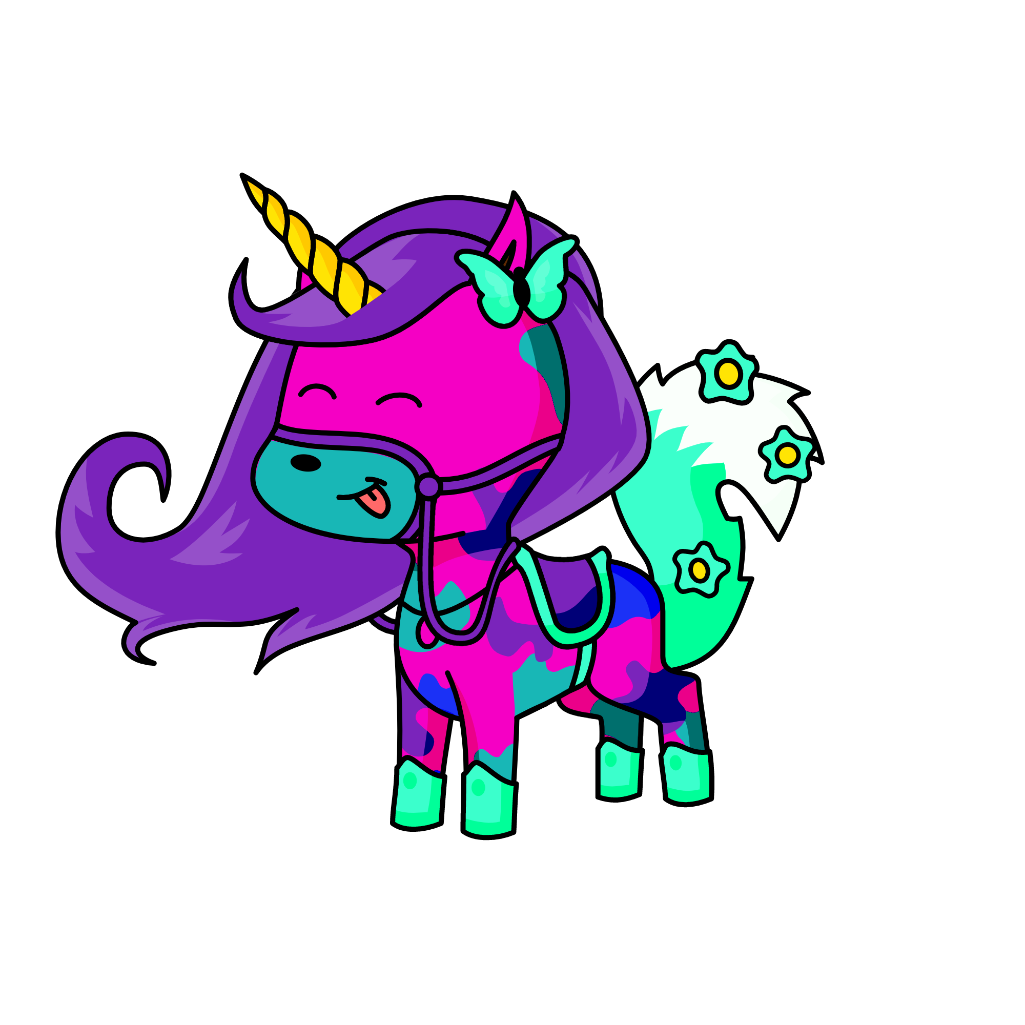 snowy, the unicorn