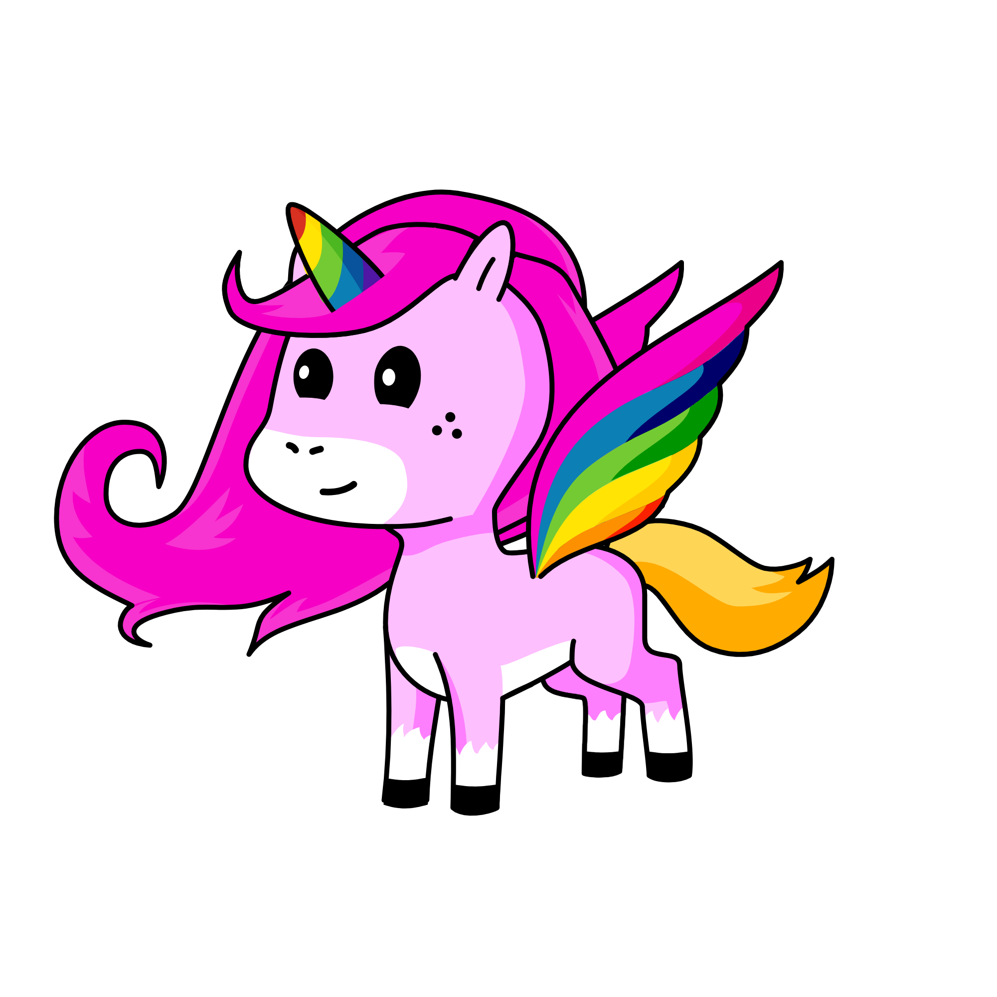 Raibow, the unicorn