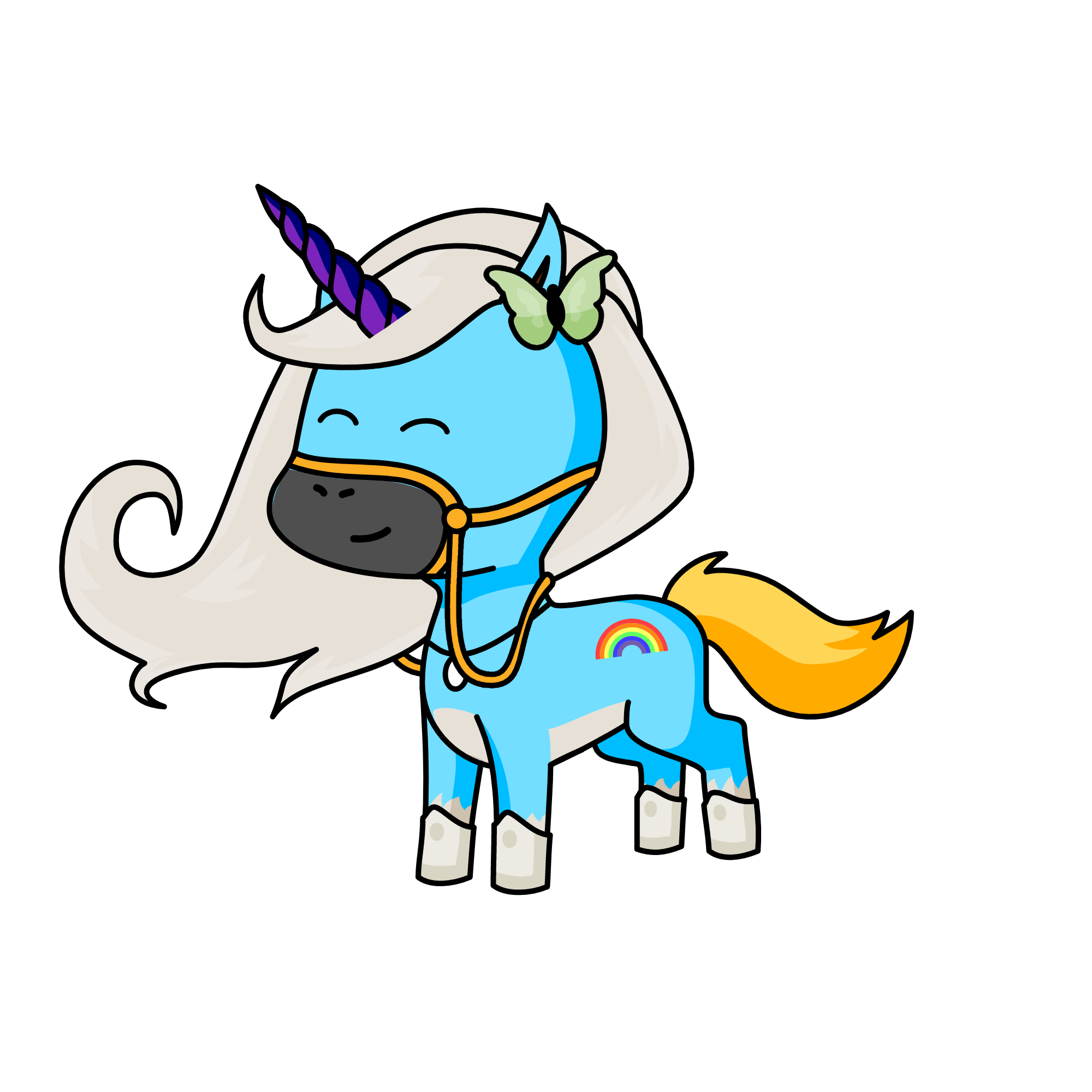 Flutterby, the unicorn