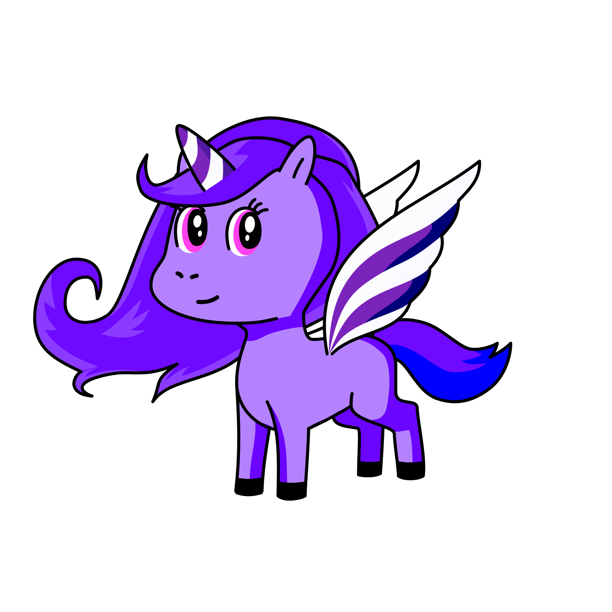 Lavender, the unicorn