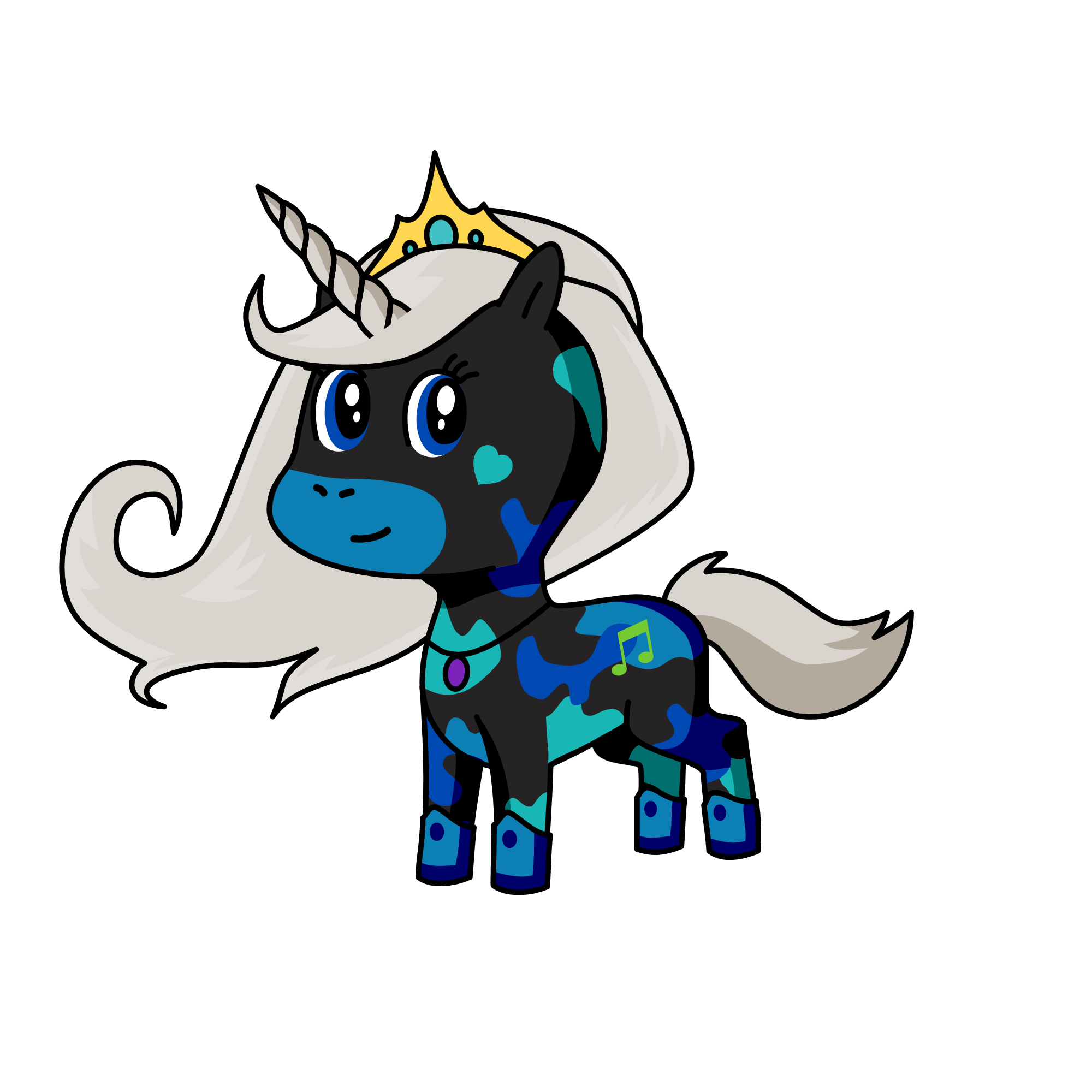 la royal highness the 1st , the unicorn