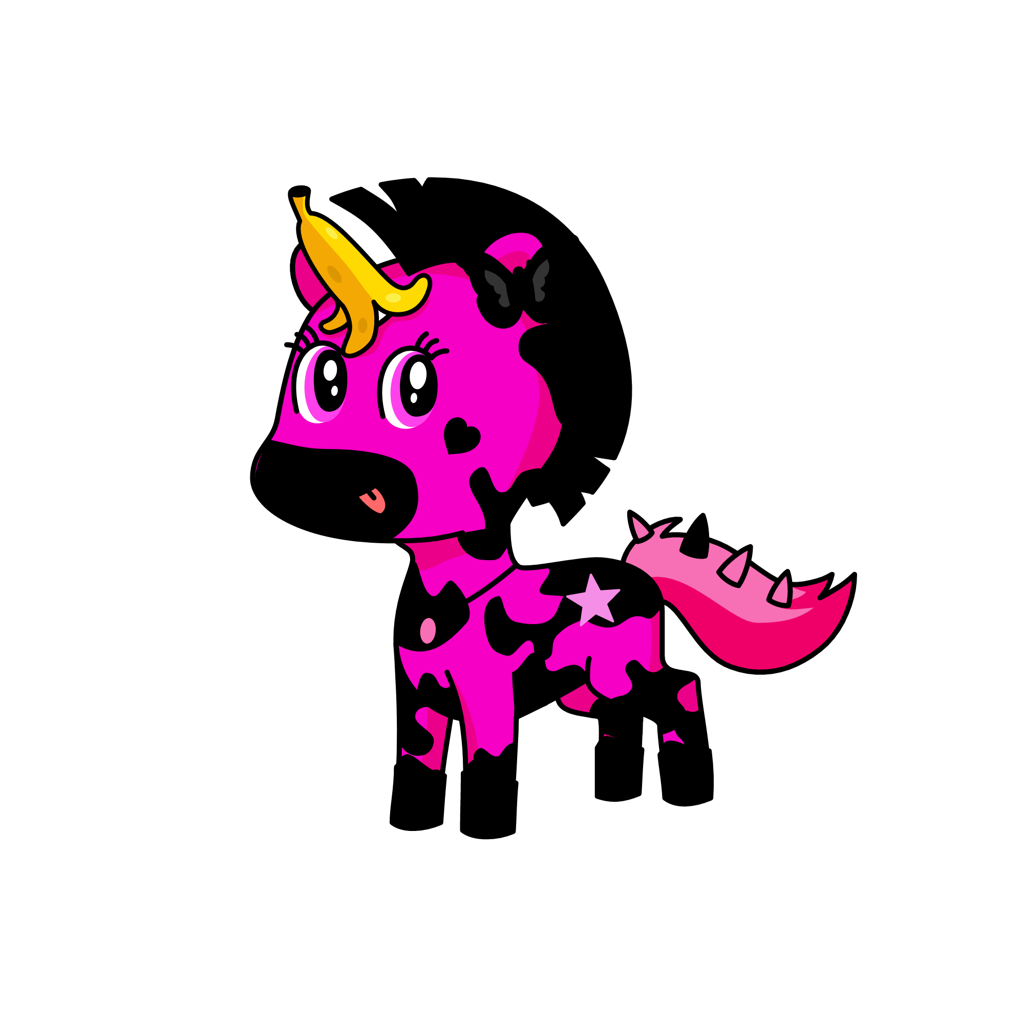 pink lightning, the unicorn