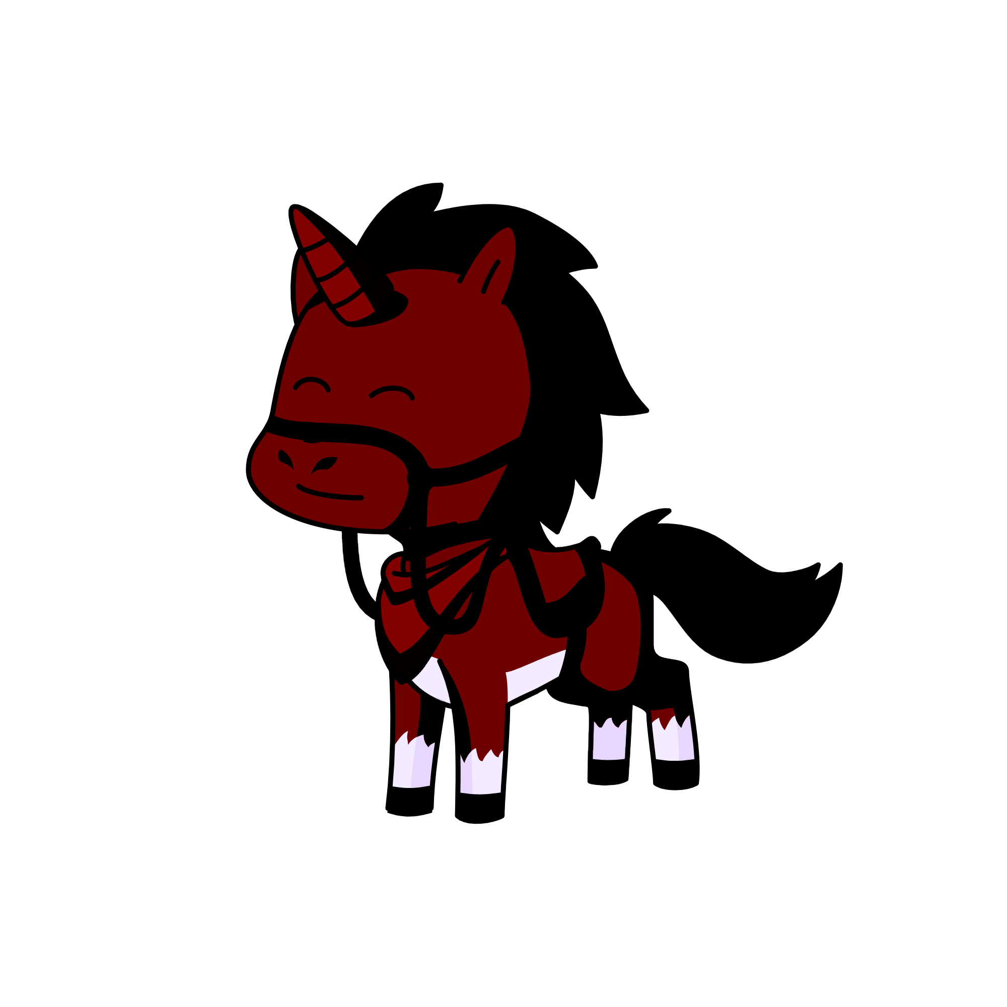 My noble steed, the unicorn