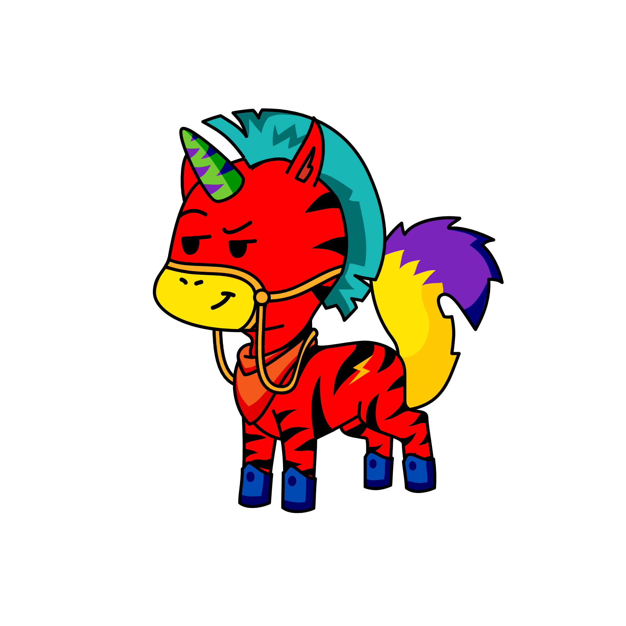 Cool Blue, the unicorn