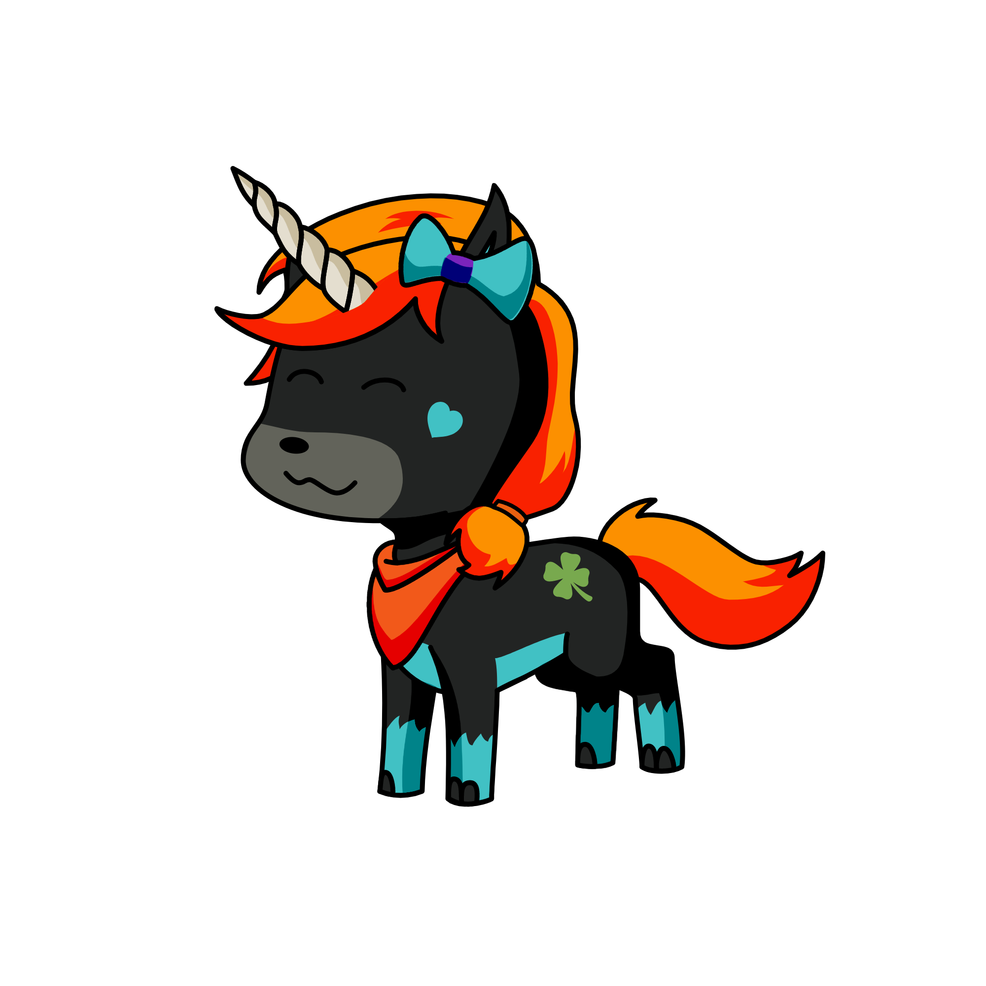 Wolfy, the unicorn