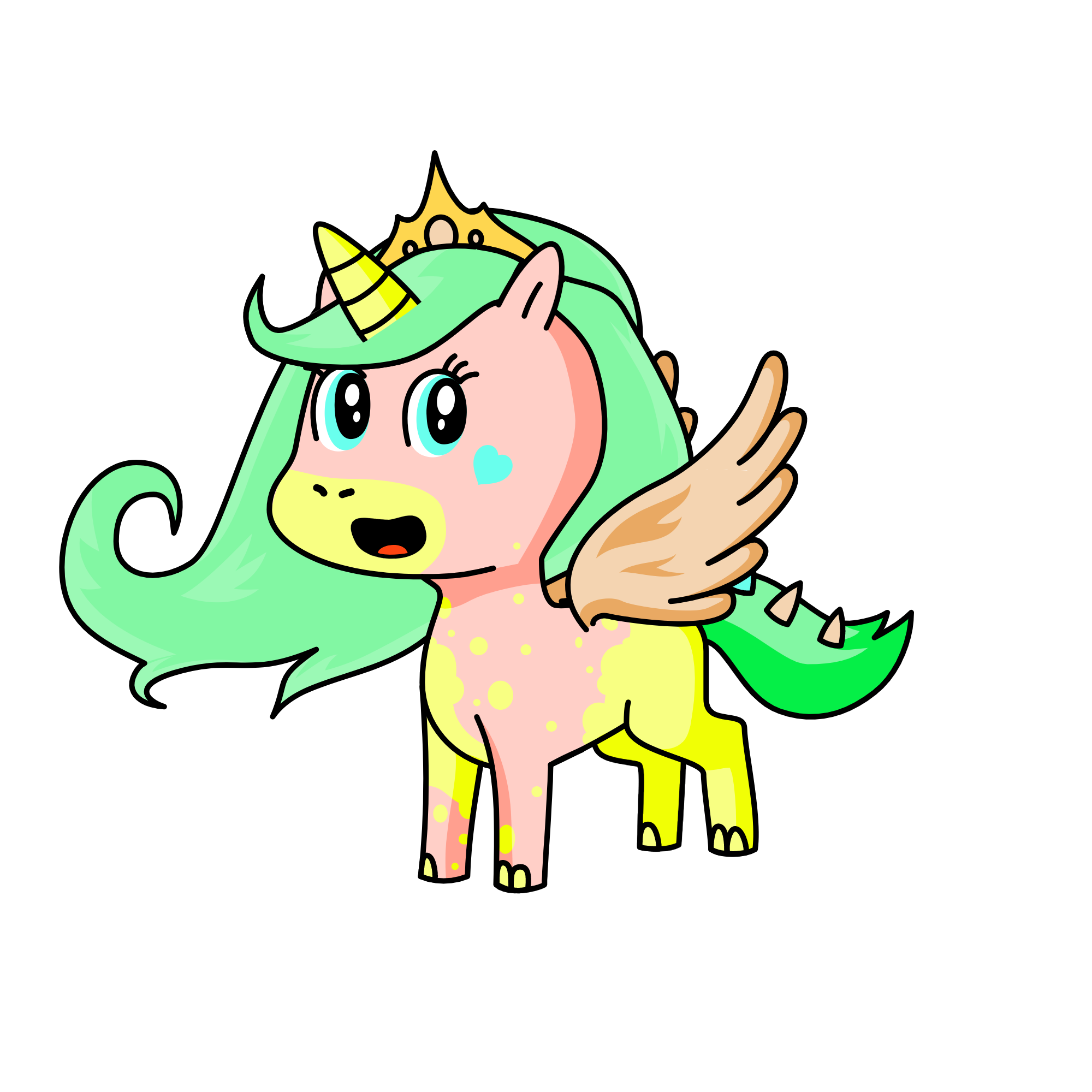Hay, the unicorn