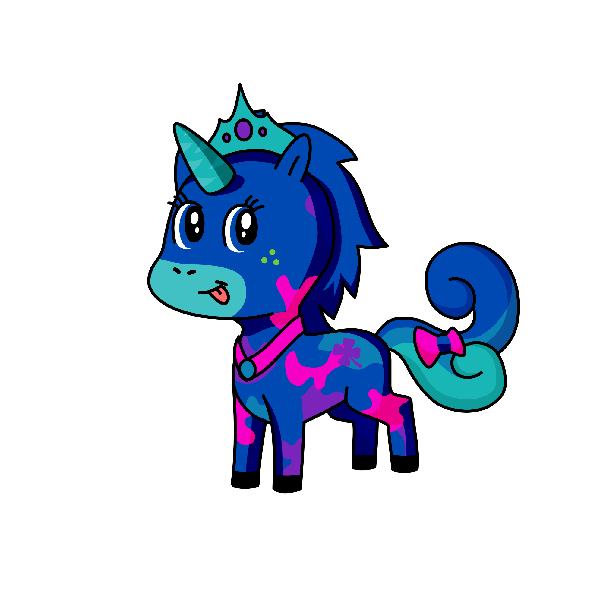 Lucky Nightshade, the unicorn