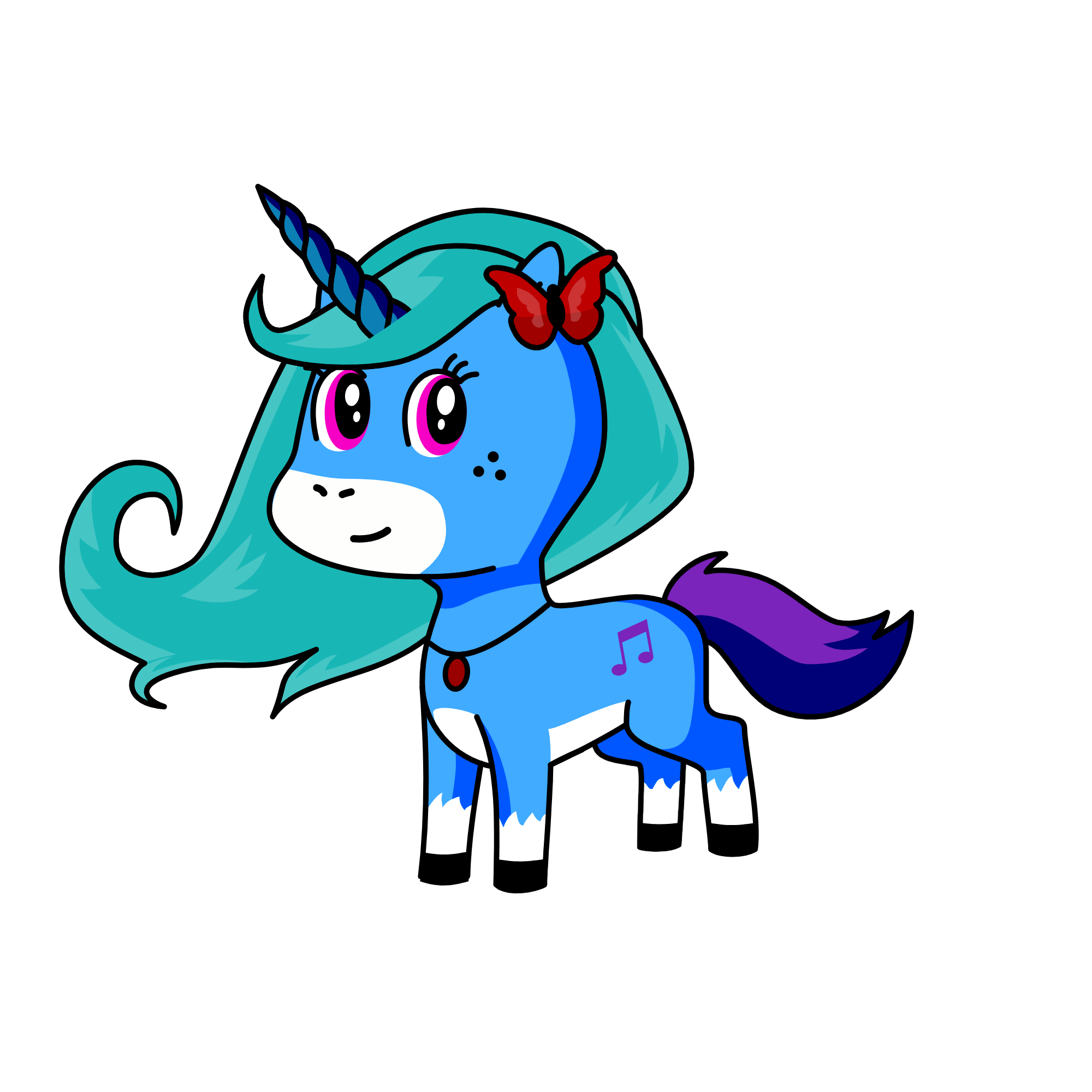 Queen  FiFi, the unicorn