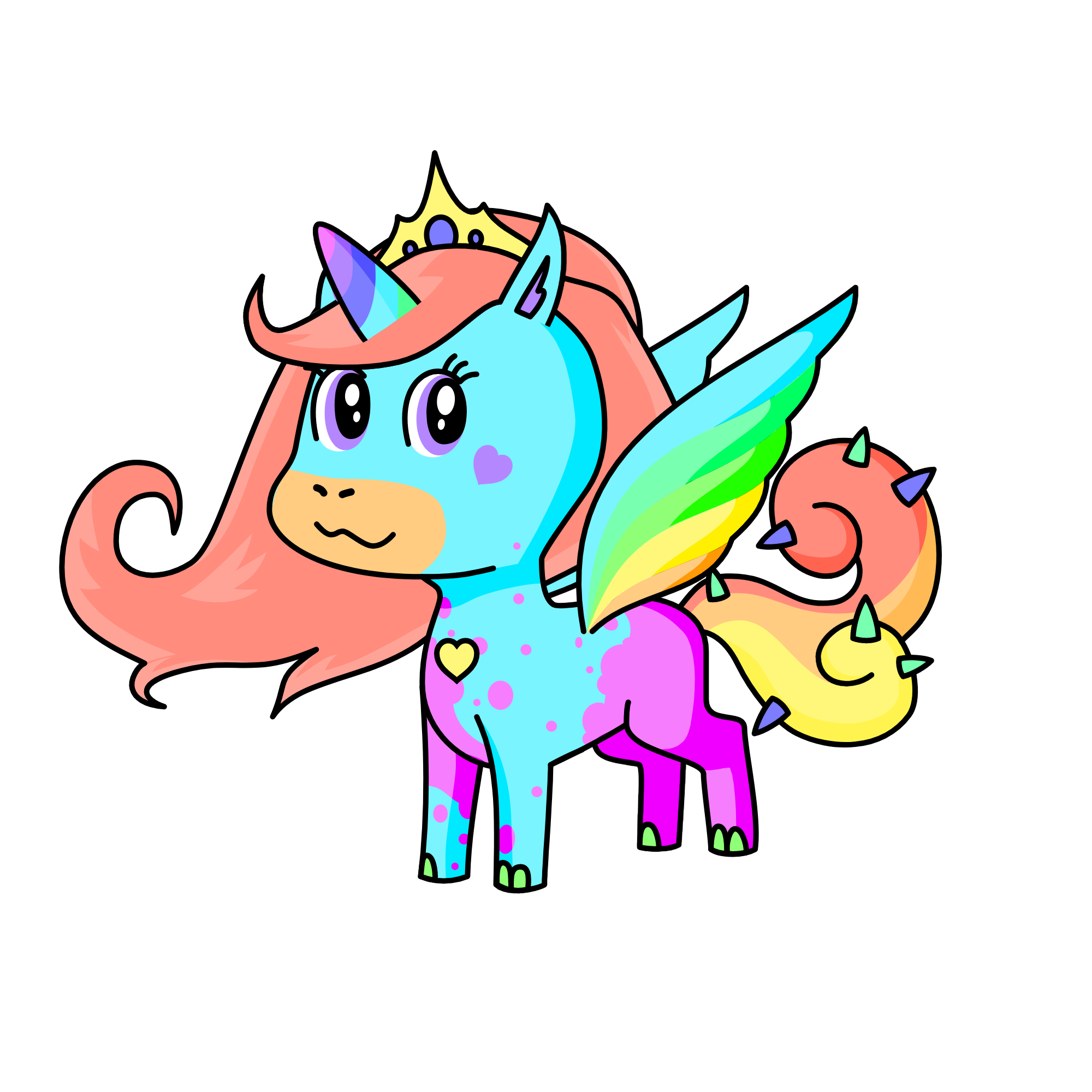 my personality in a younicorn, the unicorn