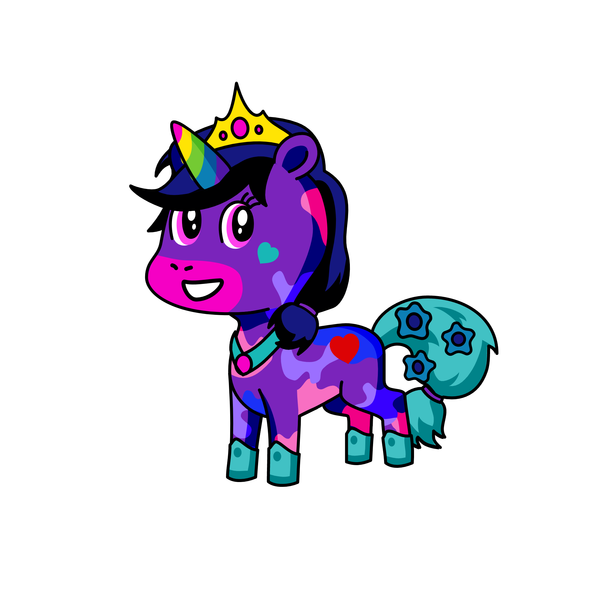 colerfull, the unicorn