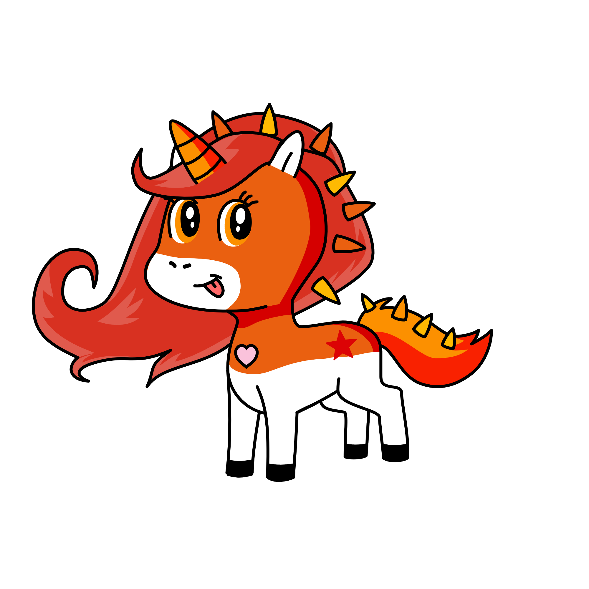 fire, the unicorn