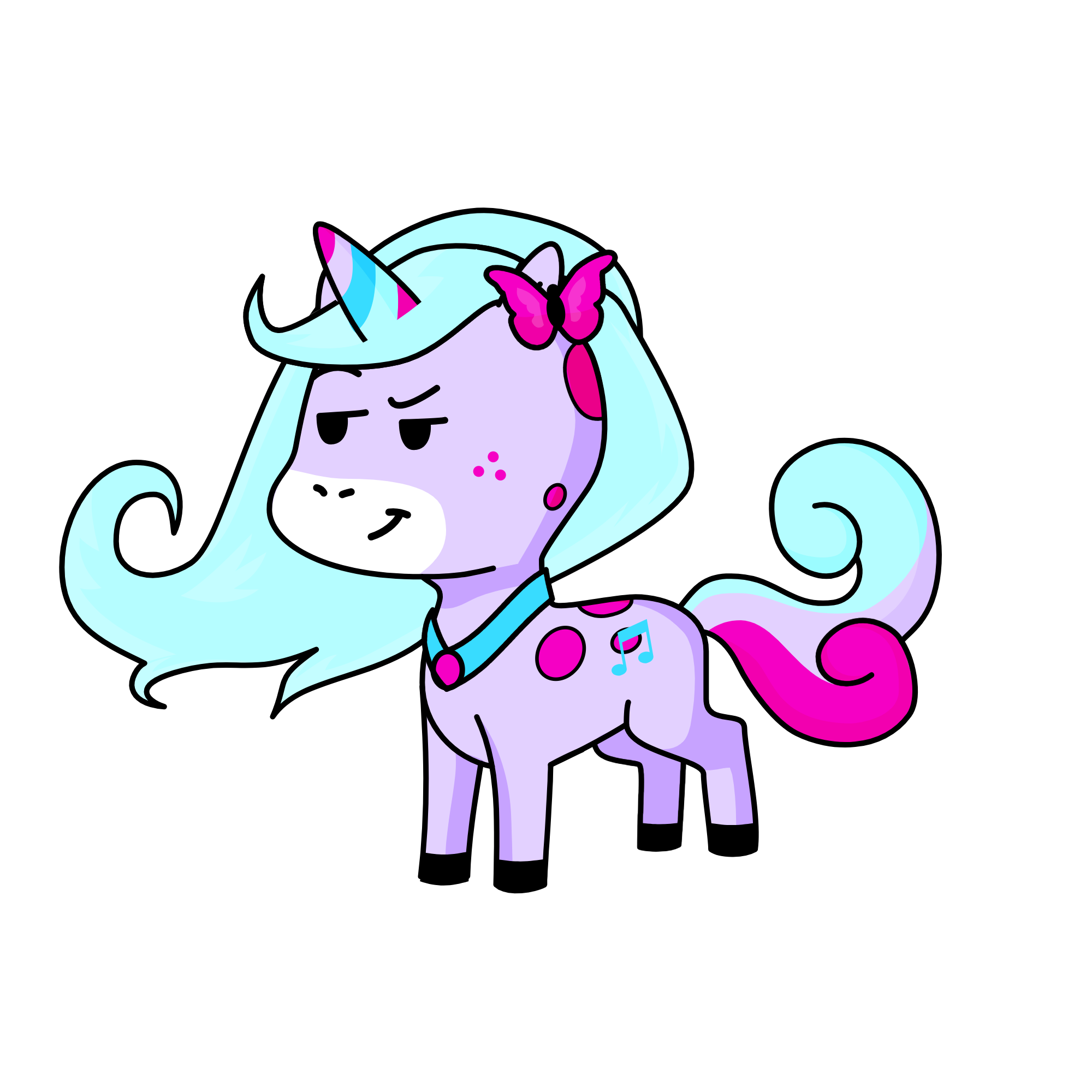 Melody, the unicorn