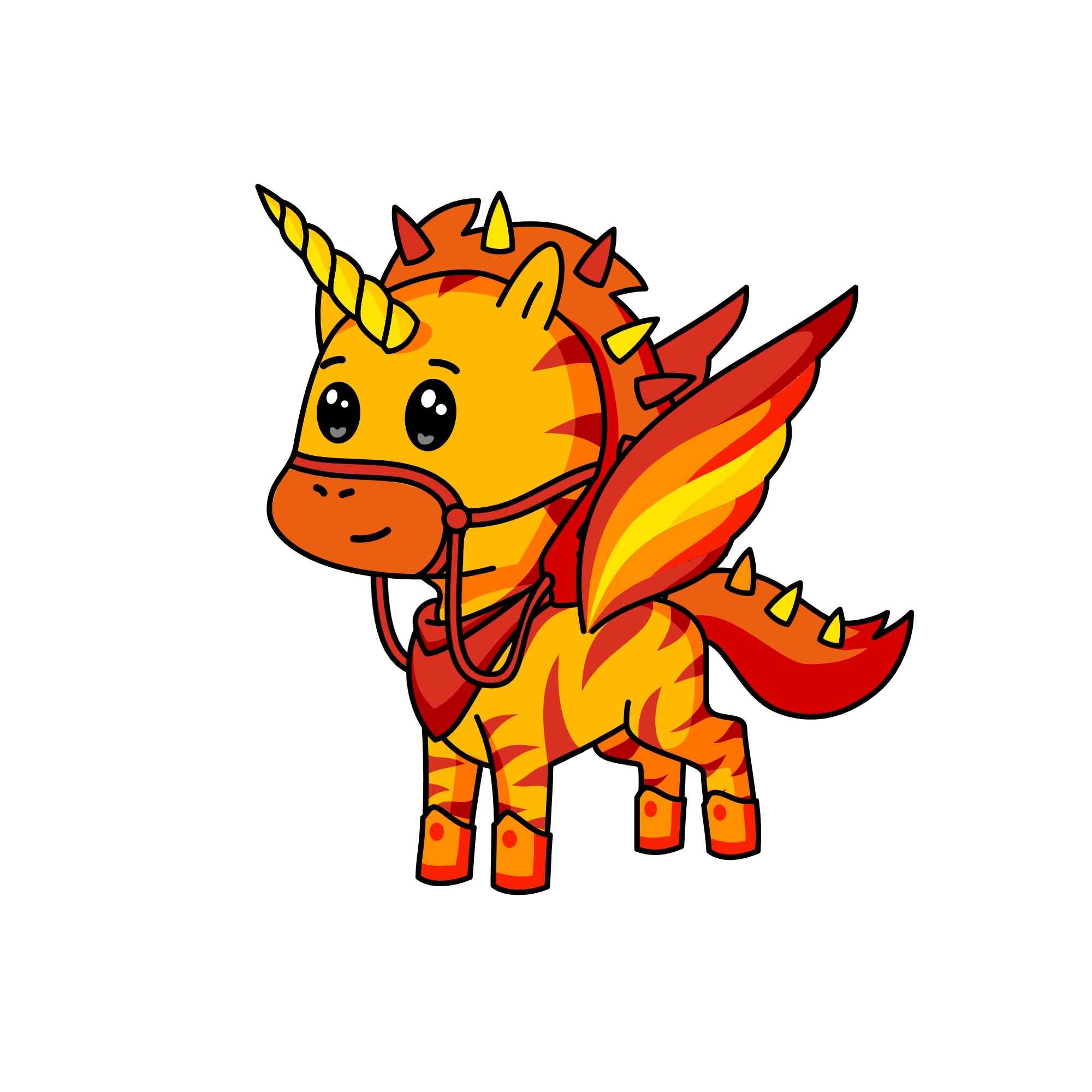 King Flame, the unicorn