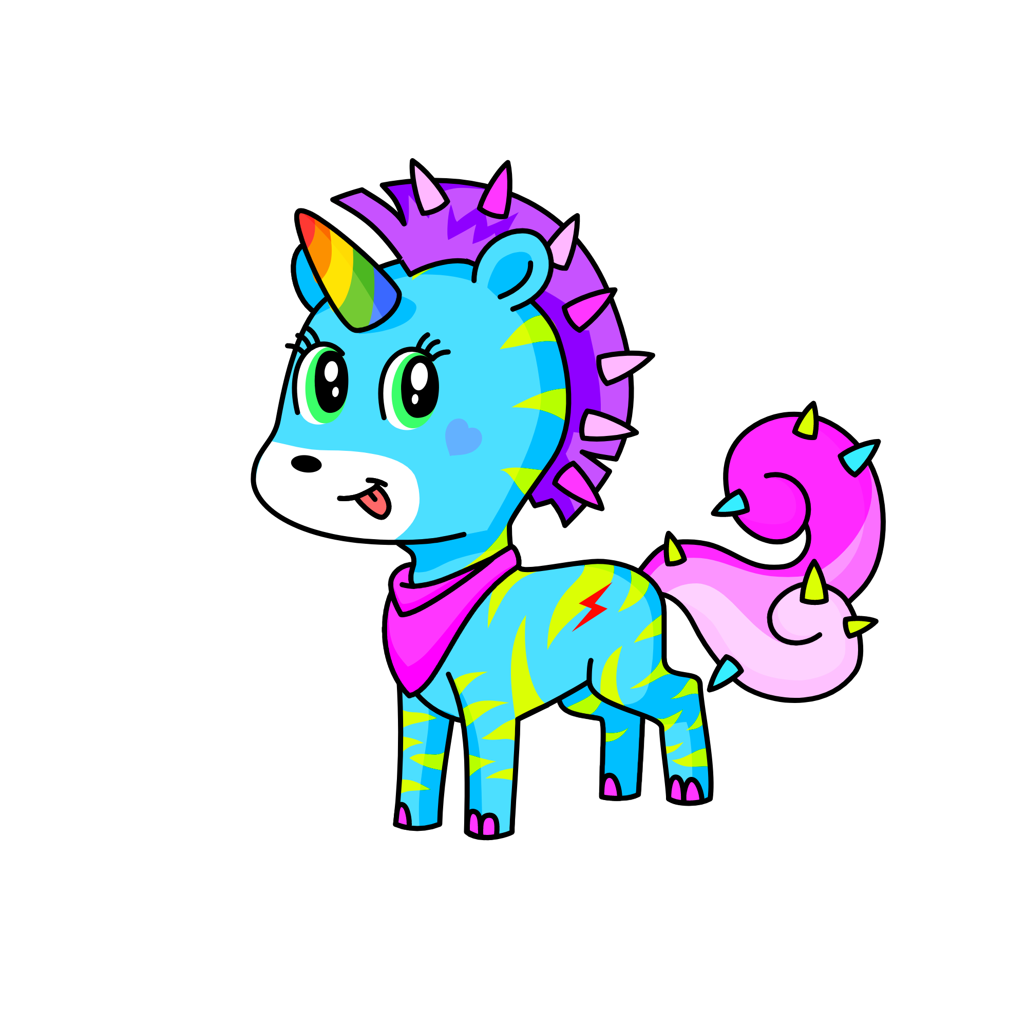 rose, the unicorn