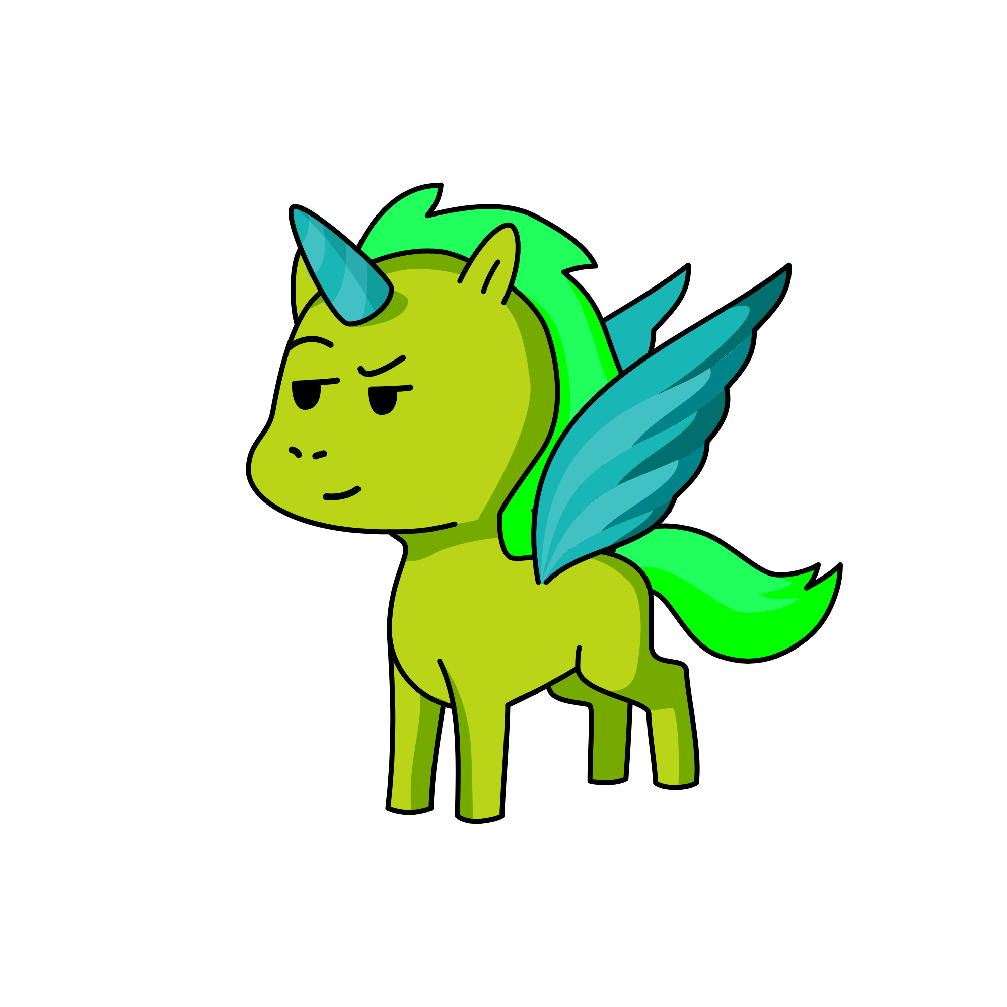 The Fruit Sibs: Sour Apple, the unicorn