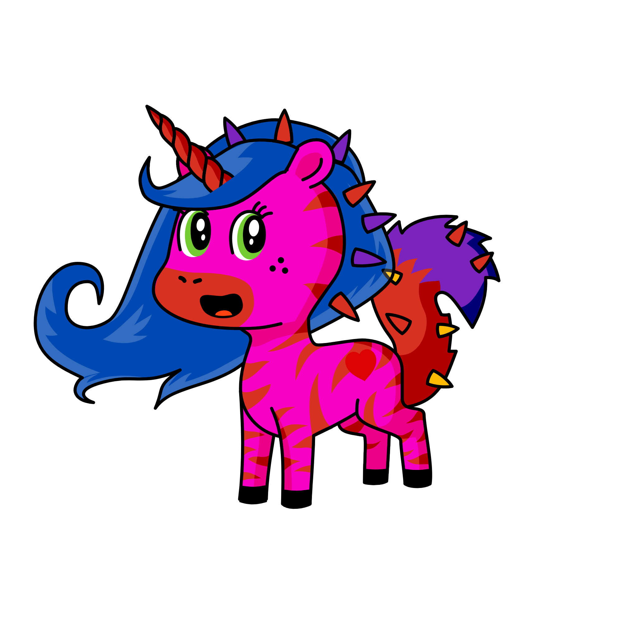 nick hacked my computer, the unicorn