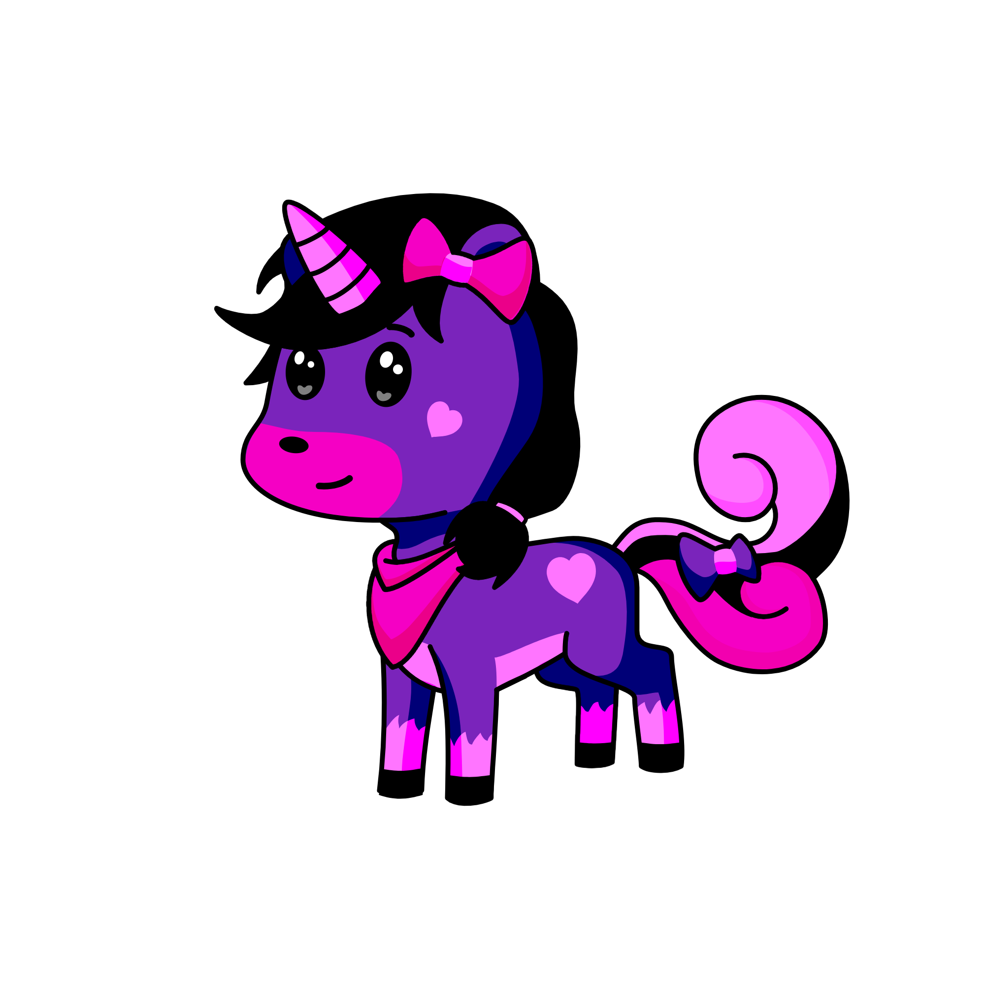 Little Violet, the unicorn