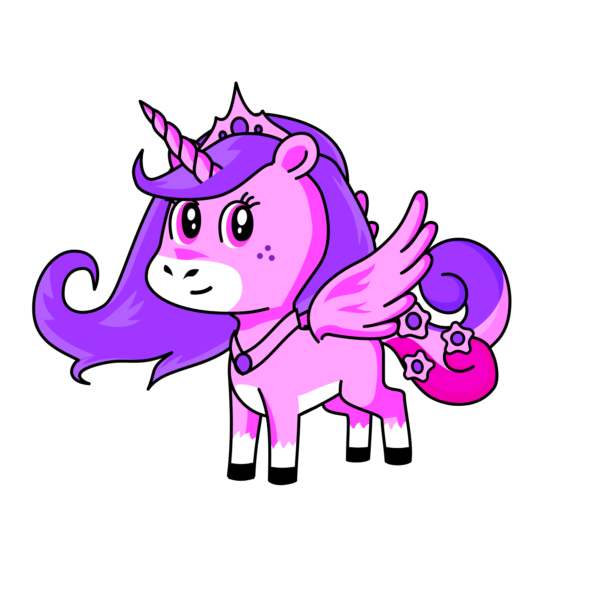 Moon Godess, the unicorn