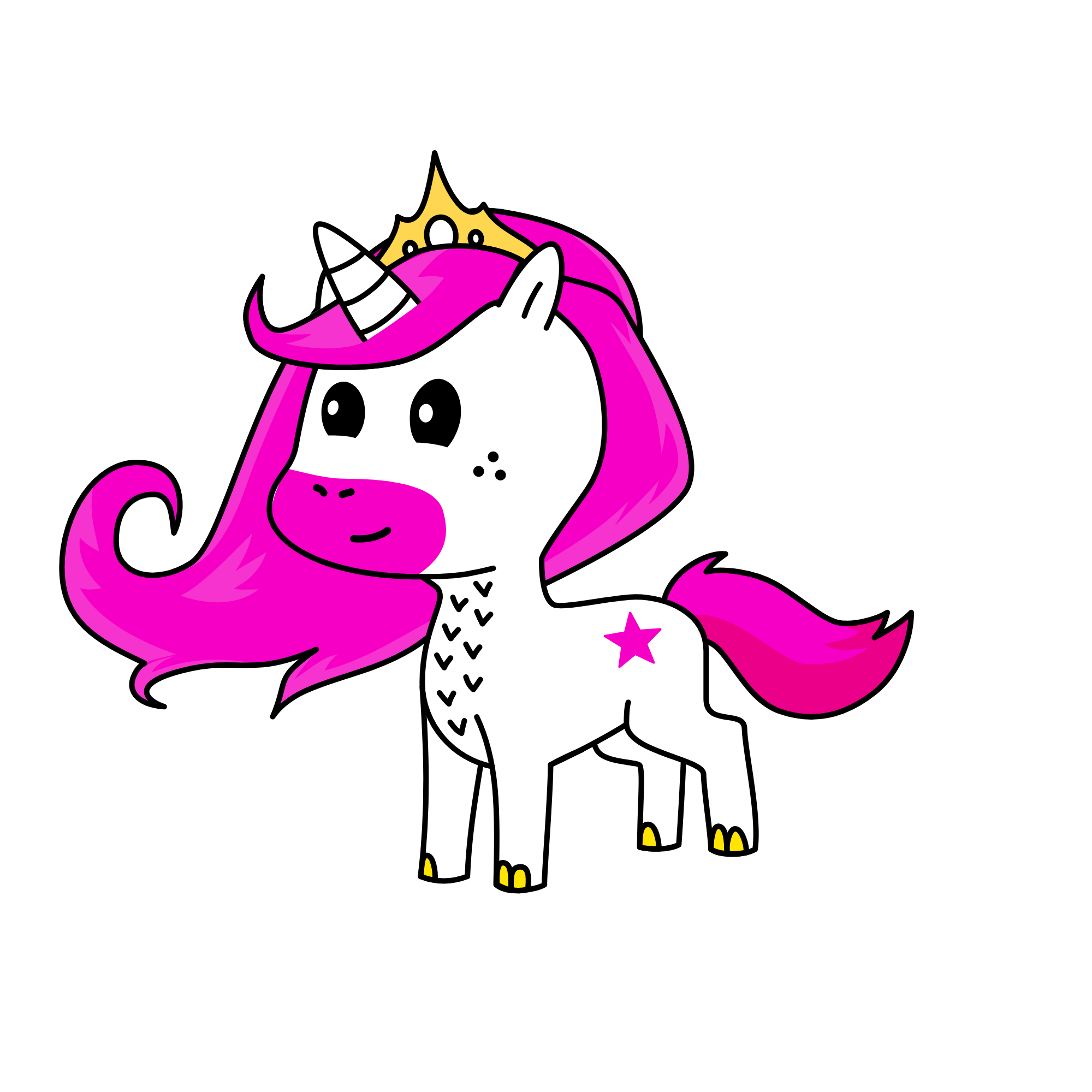 Cloudy, the unicorn