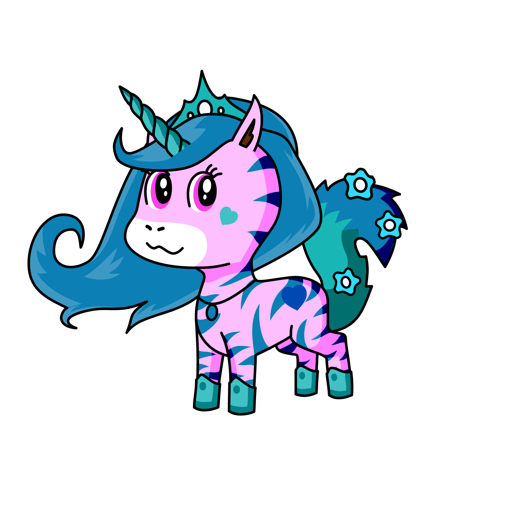 Queen of the sea (Atinia), the unicorn