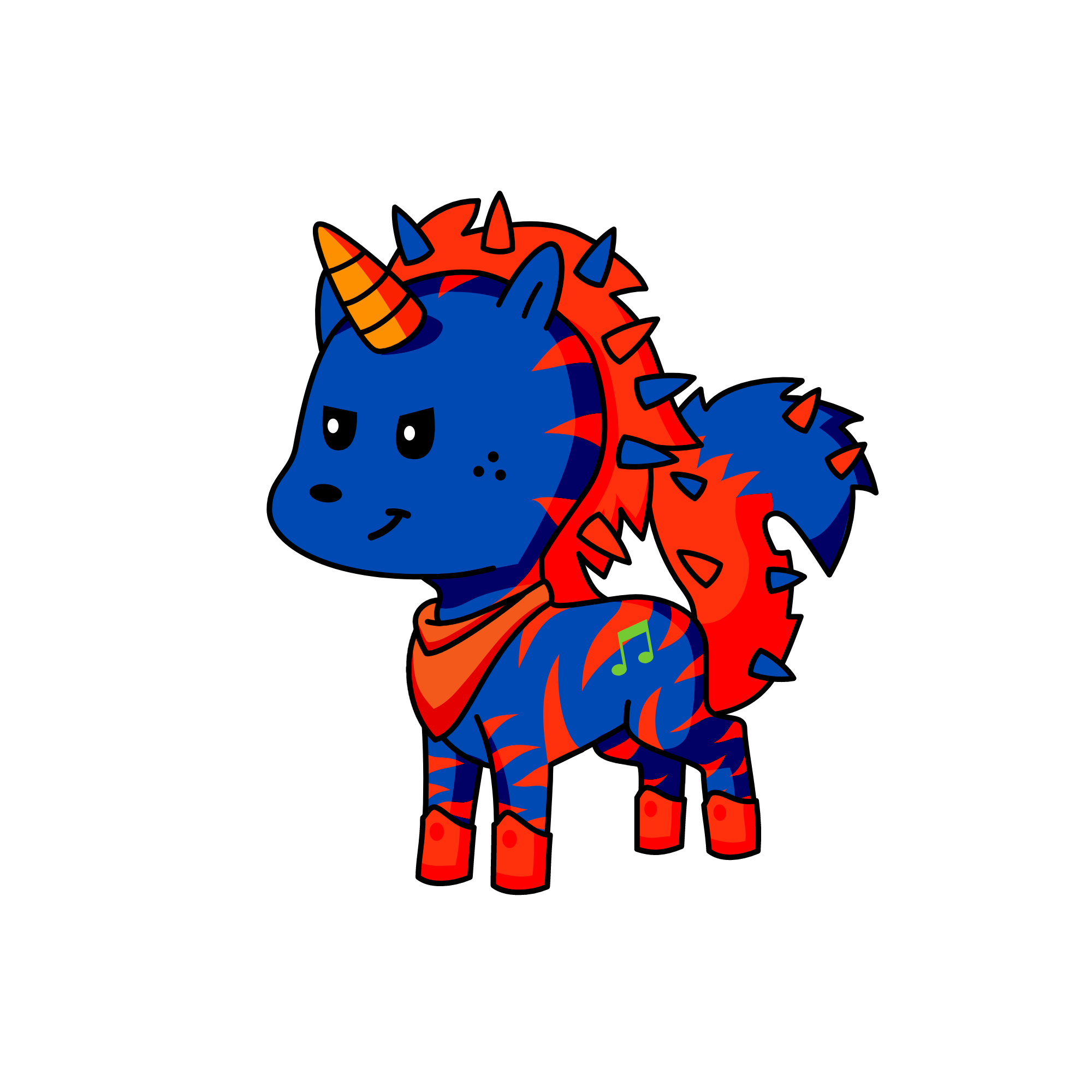 ROCKER 😎, the unicorn