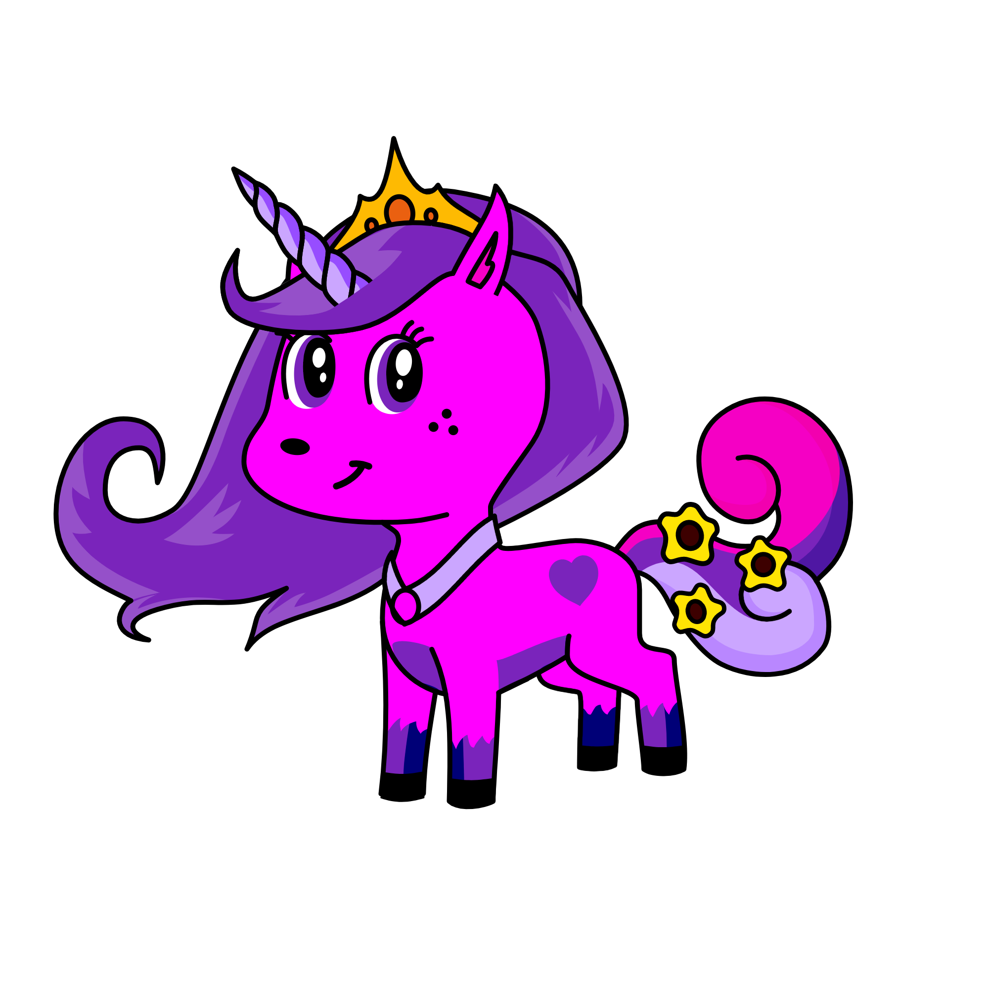 Princess Daisy 👸🏾💖, the unicorn