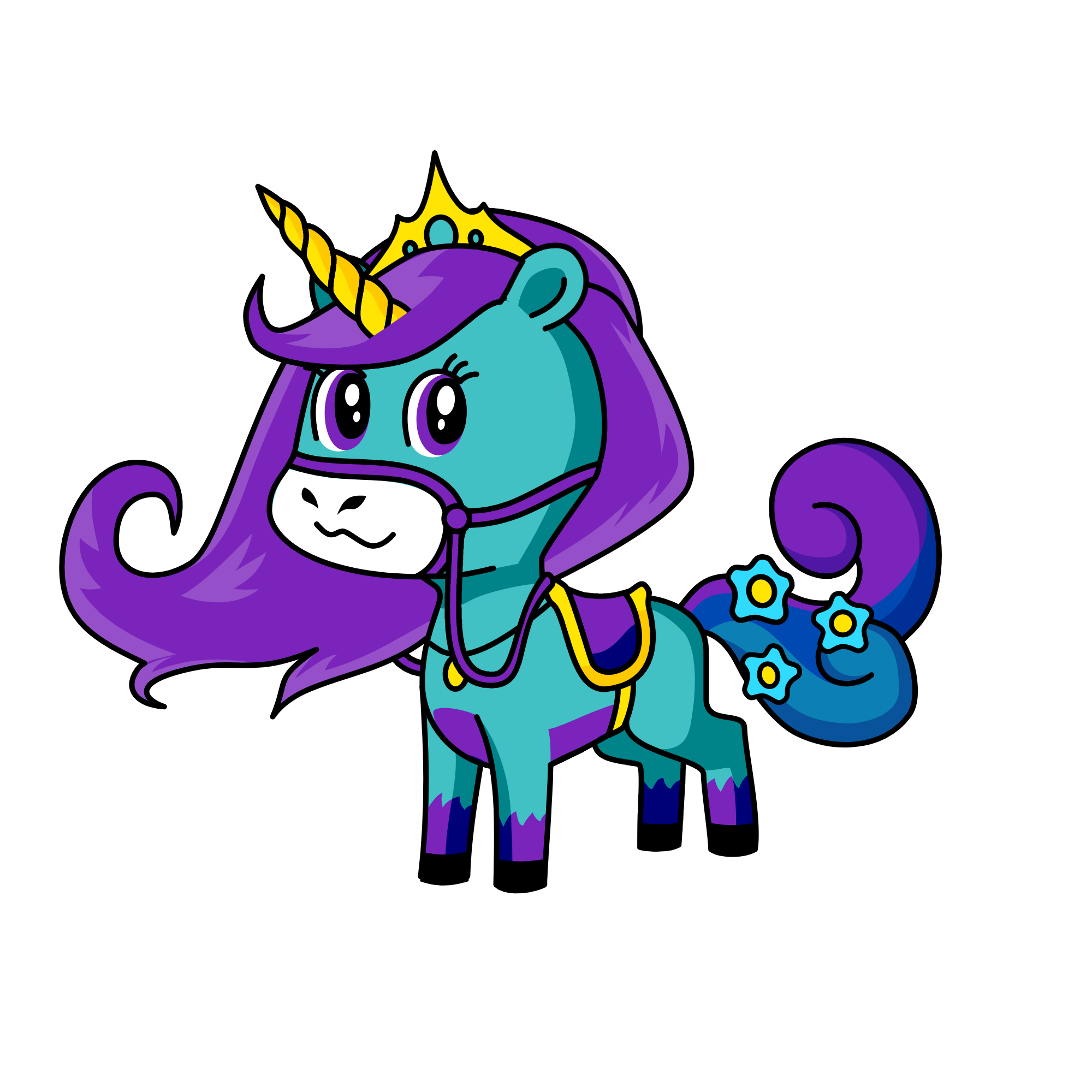 Violet, the unicorn