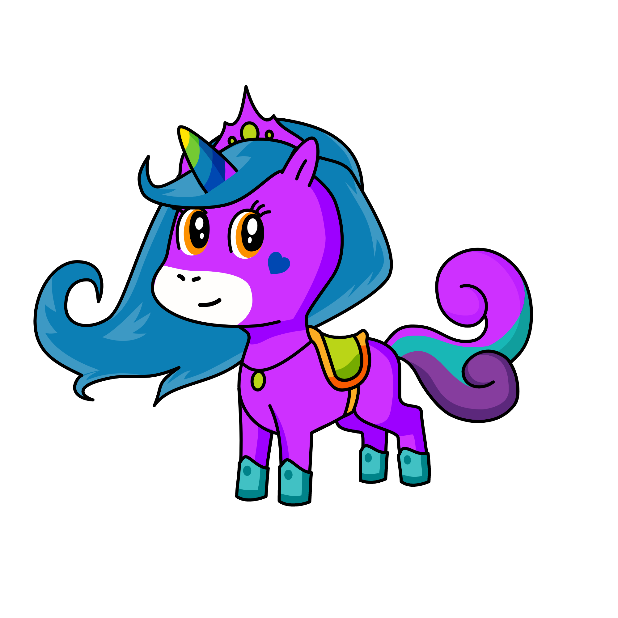 Maly rote, the unicorn
