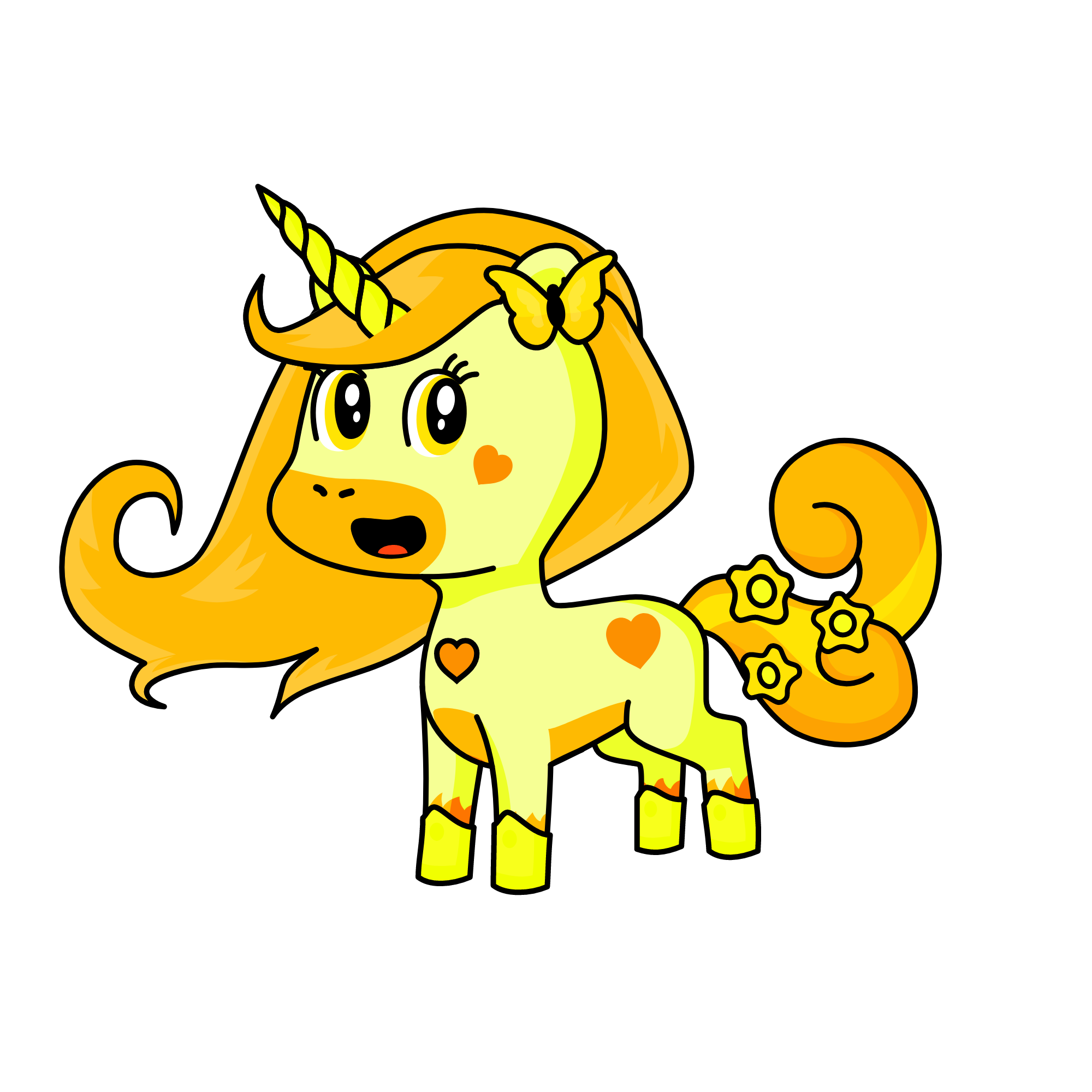 Princess Sunshine, the unicorn