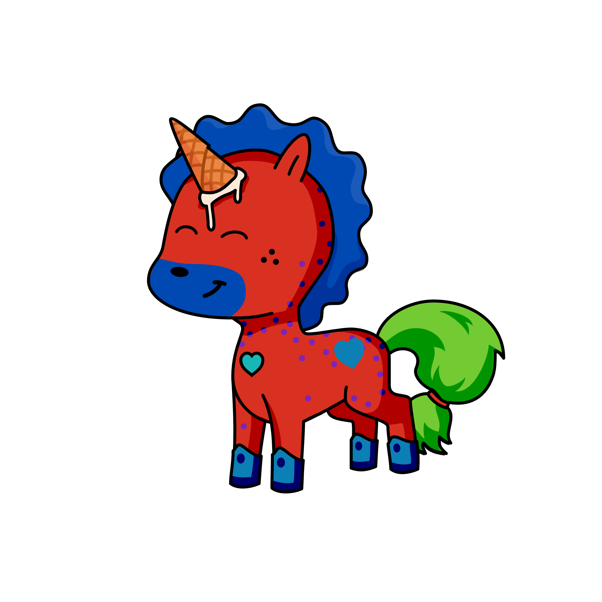 Ice cream, the unicorn