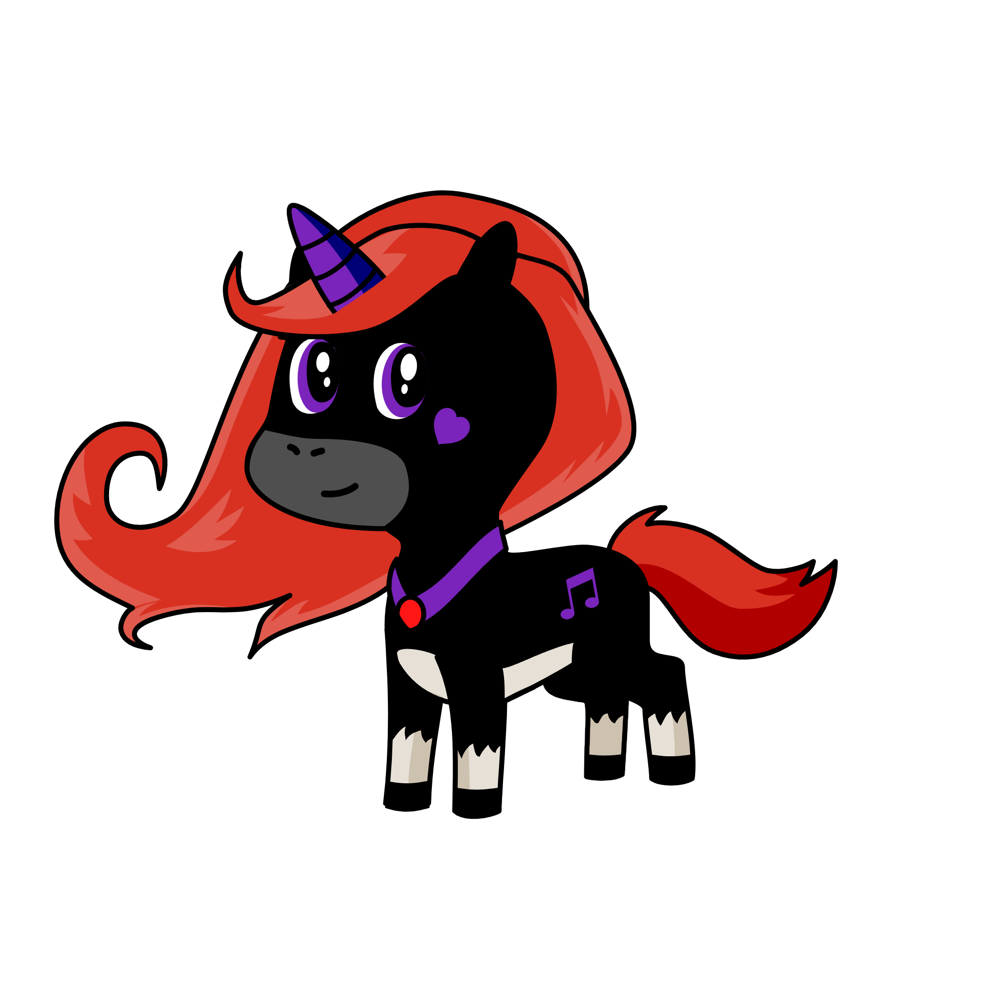 Scarlet, the unicorn