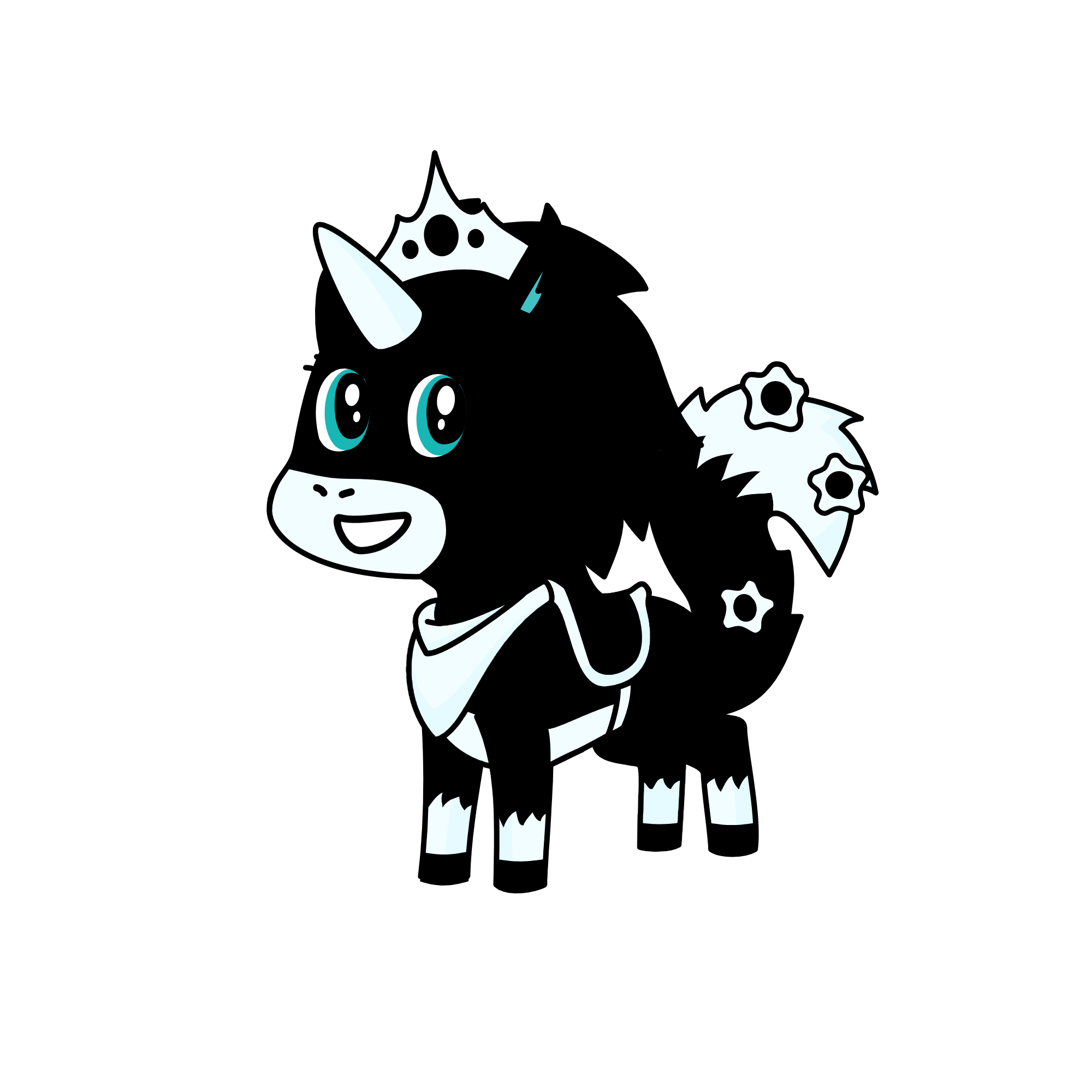 moonlight, the unicorn