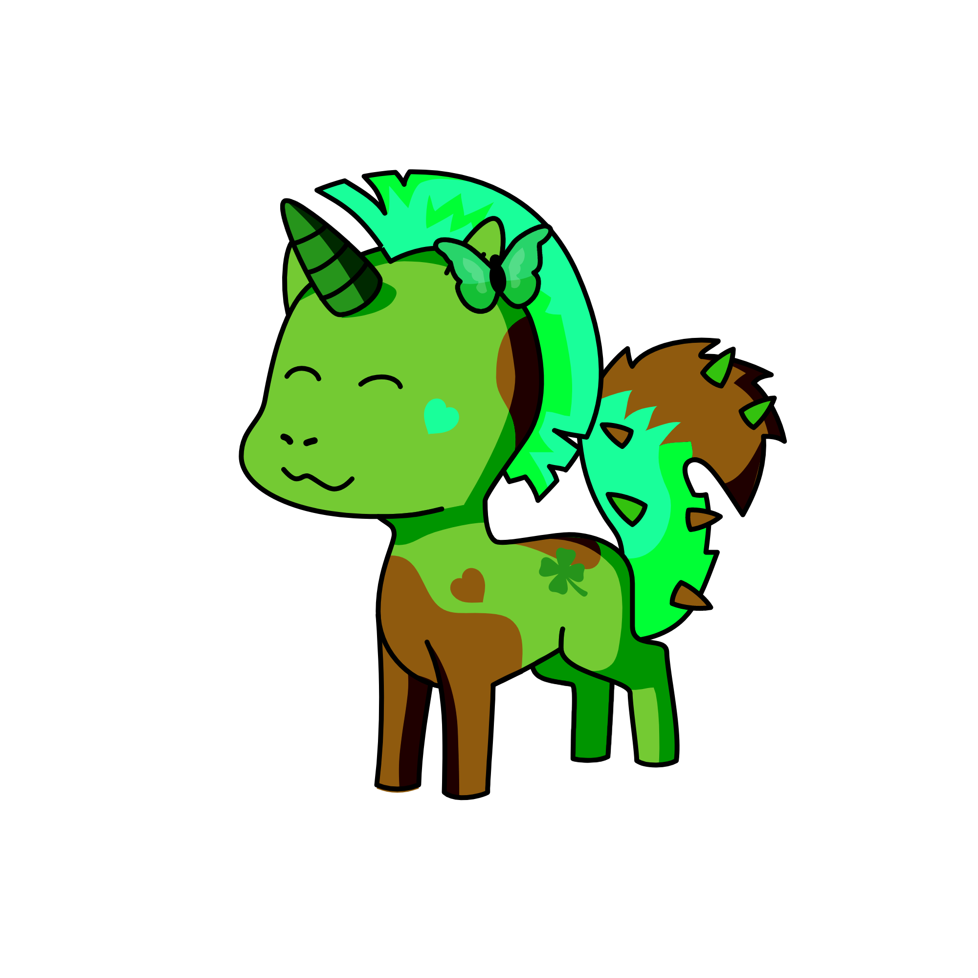 Oak, the unicorn
