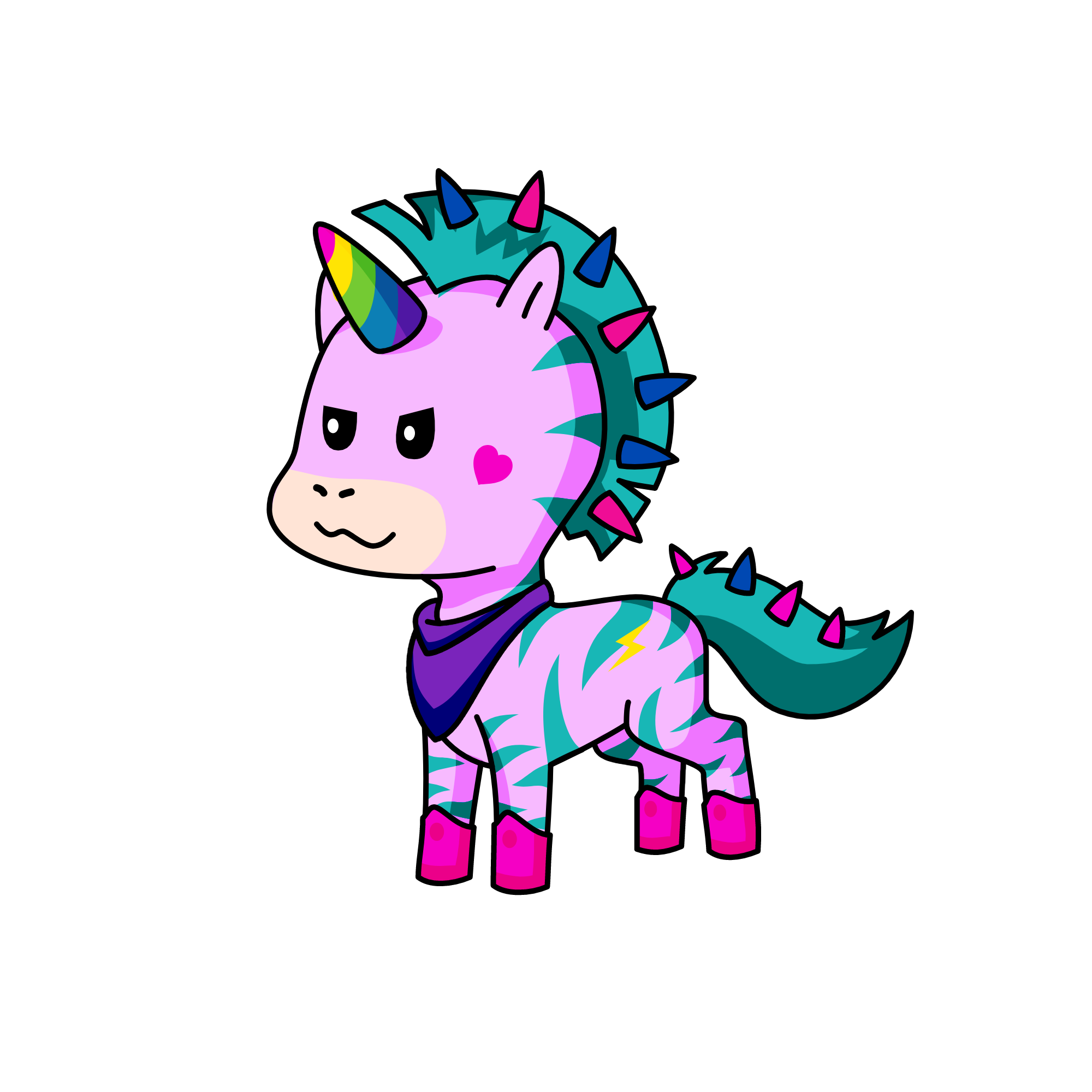 Speedy, the unicorn