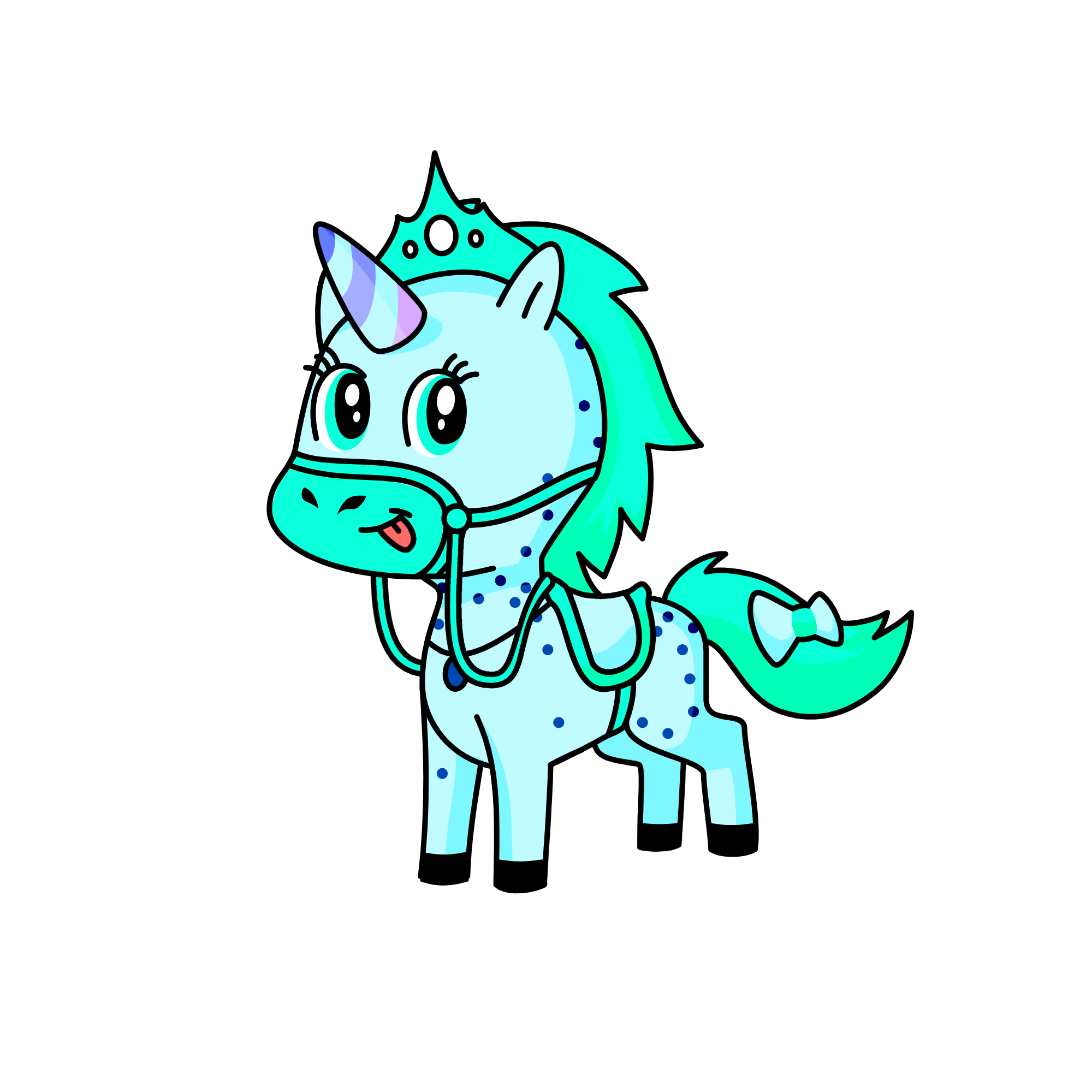 bluey, the unicorn