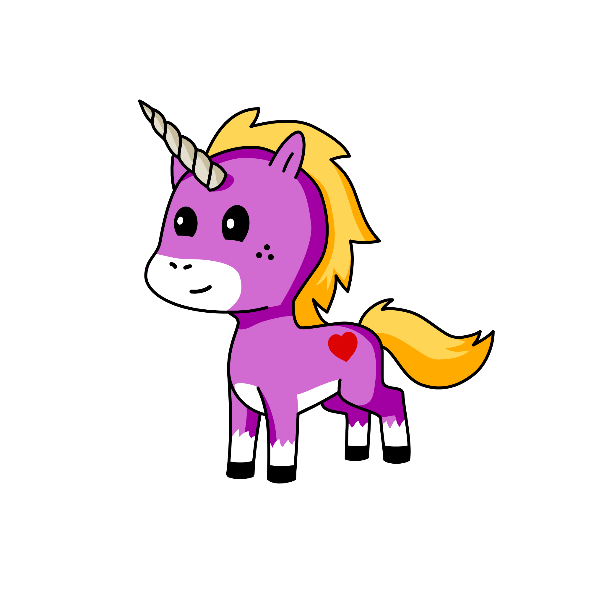 Purple Dusk, the unicorn