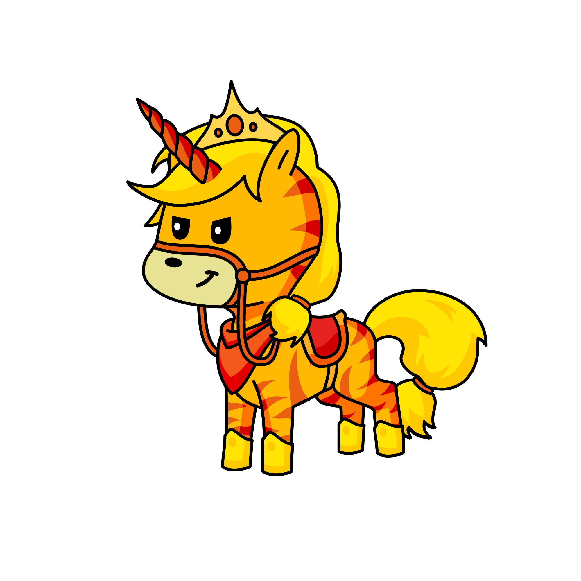 Bravery, the unicorn
